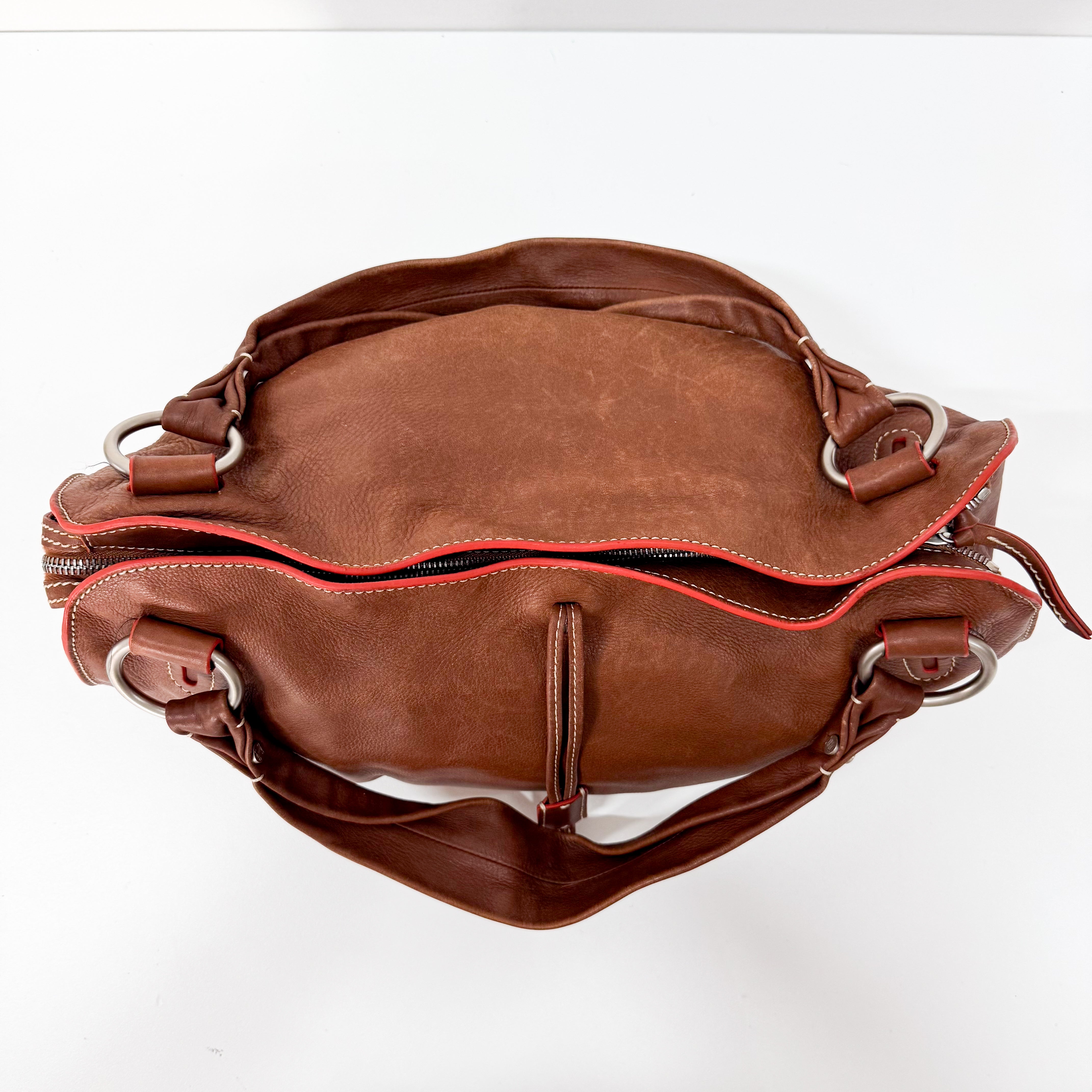 Brown Leather Shoulder Bag