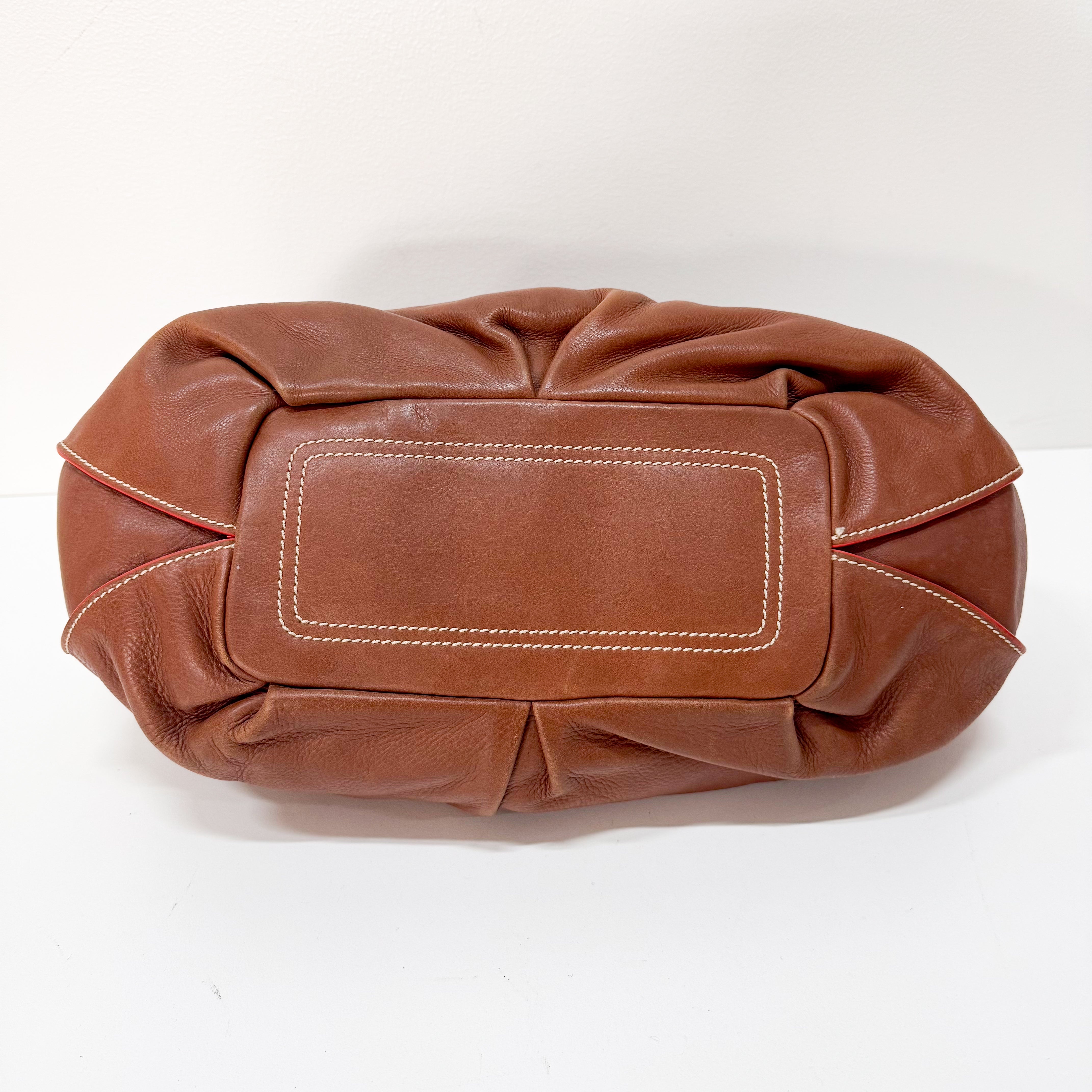 Brown Leather Shoulder Bag