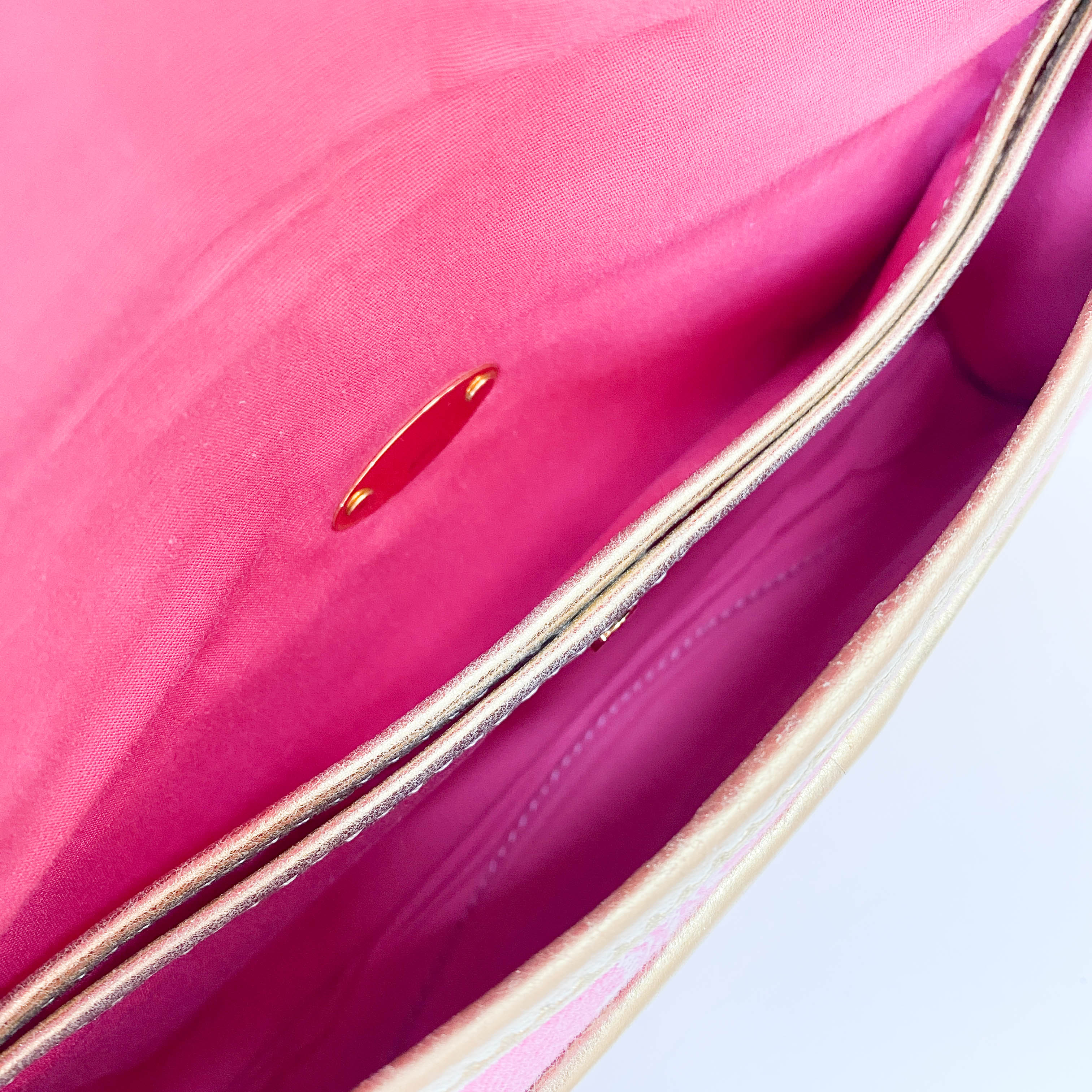 Paris Macadam Pink Canvas Shoulder Bag