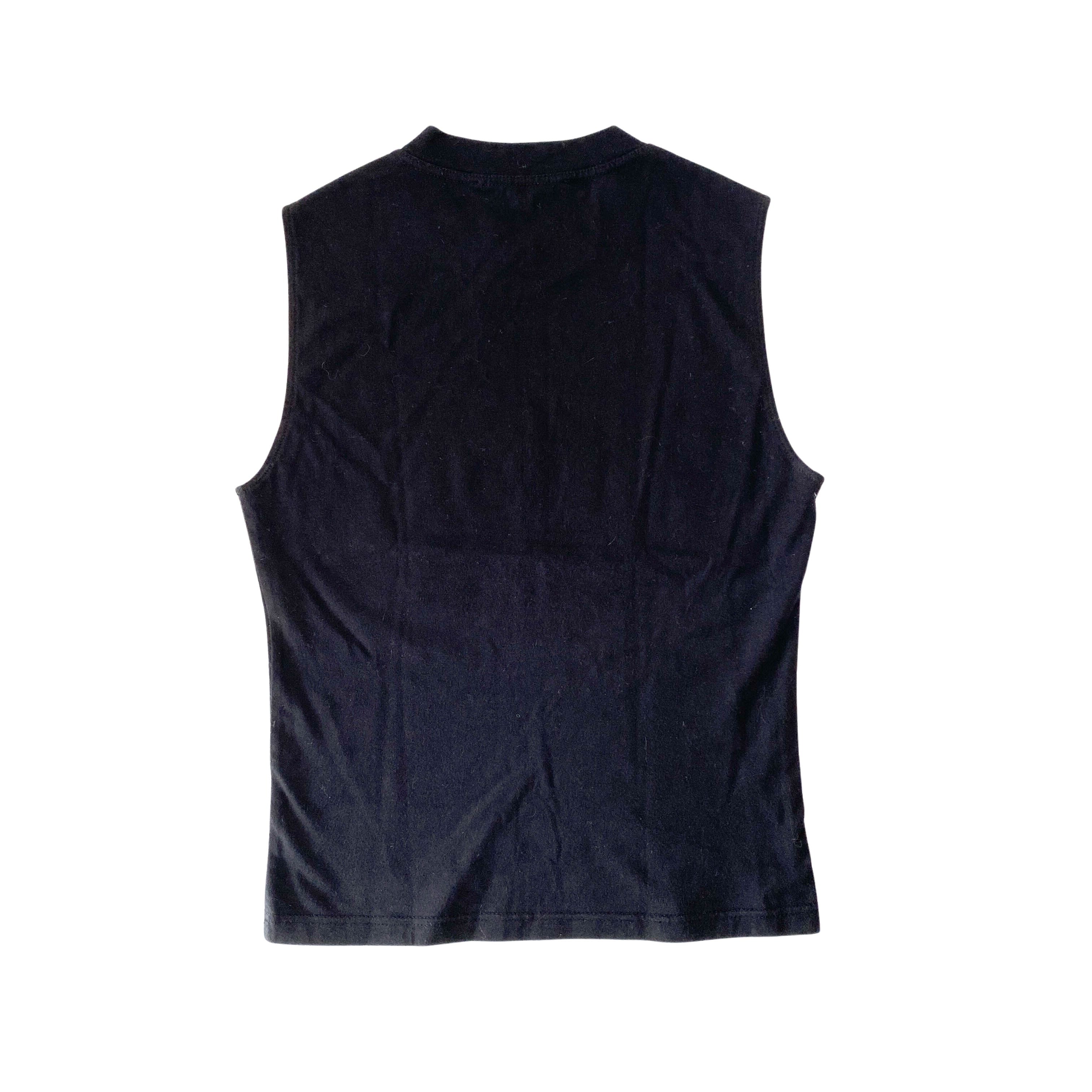 Vintage Black Tank Top Size 8