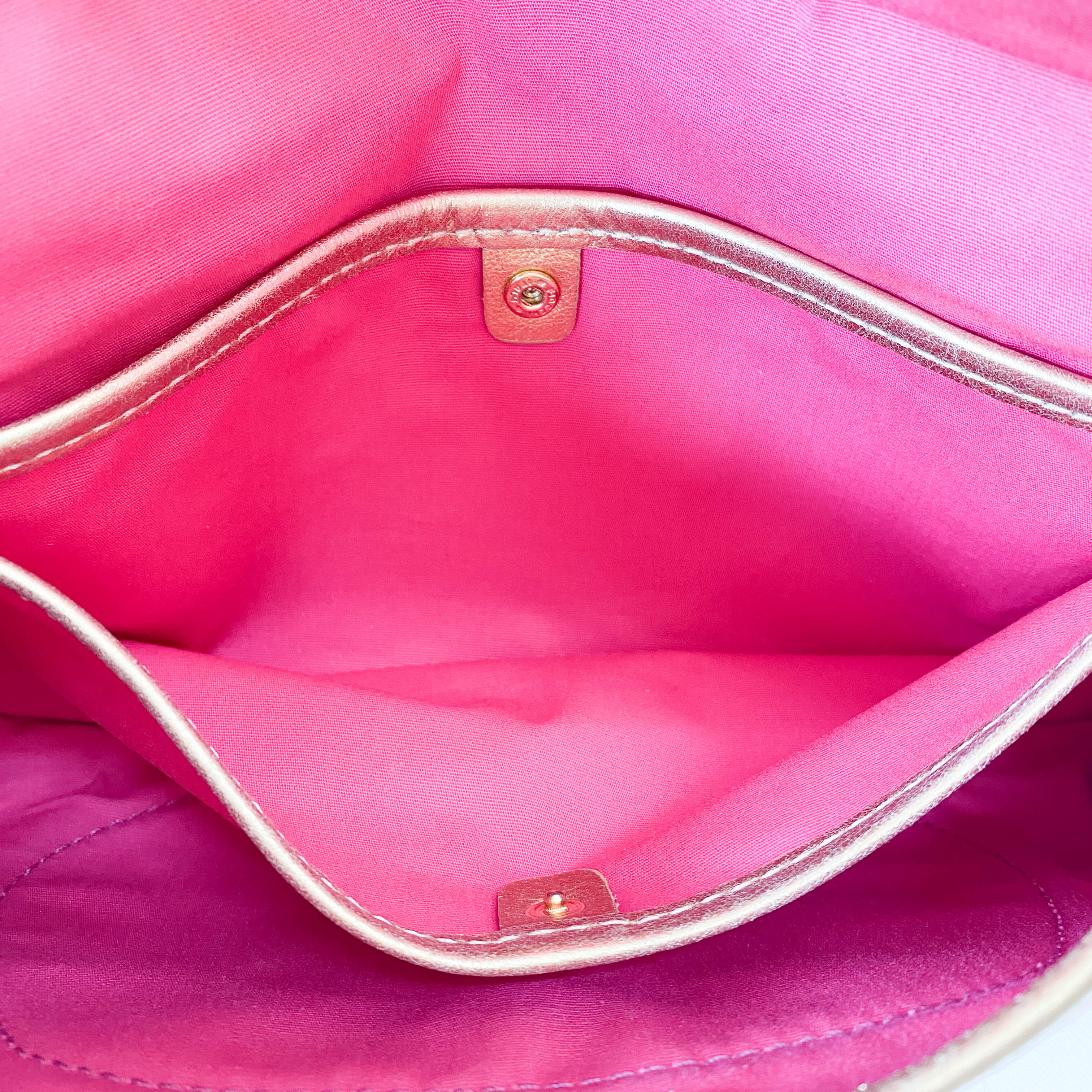 Paris Macadam Pink Canvas Shoulder Bag