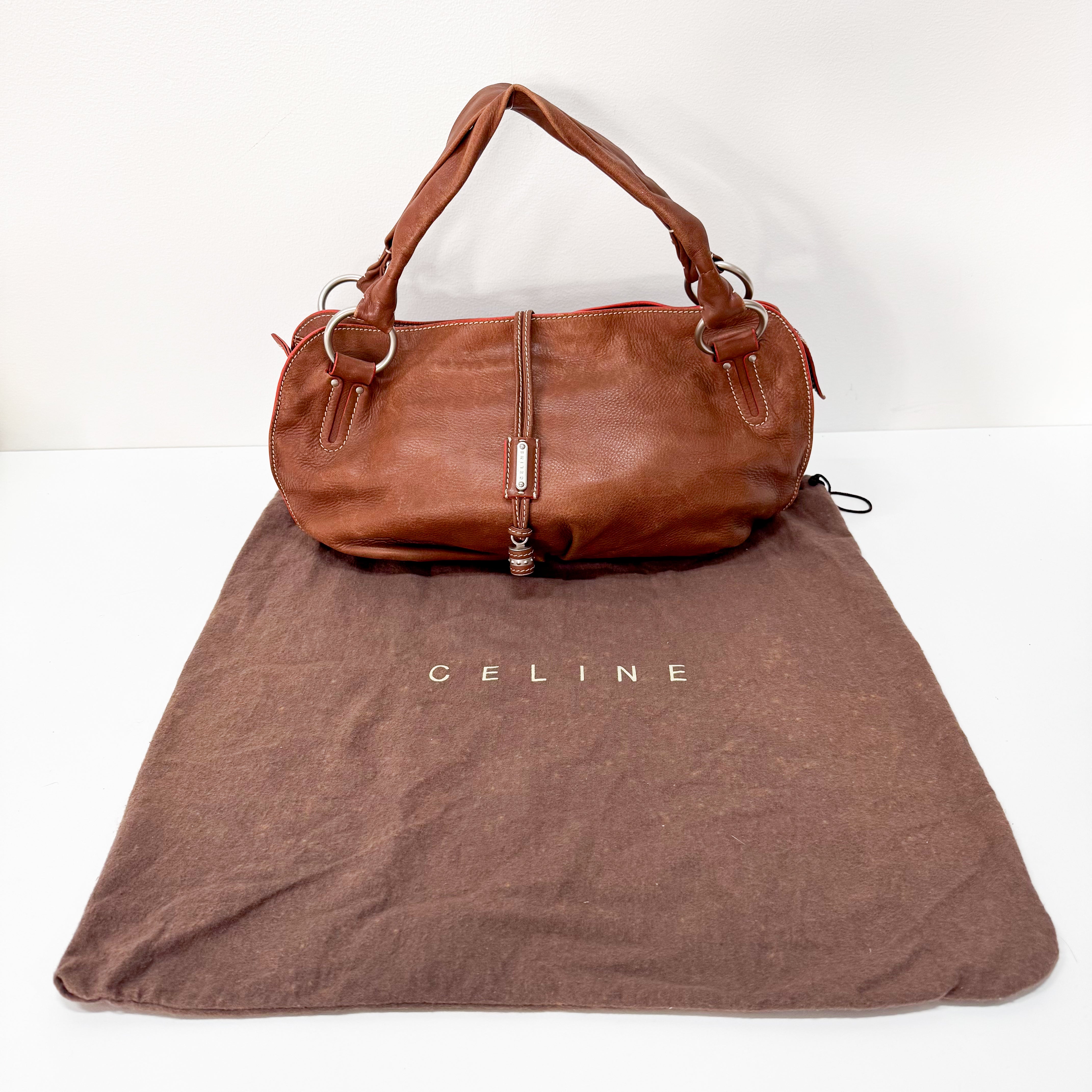 Brown Leather Shoulder Bag