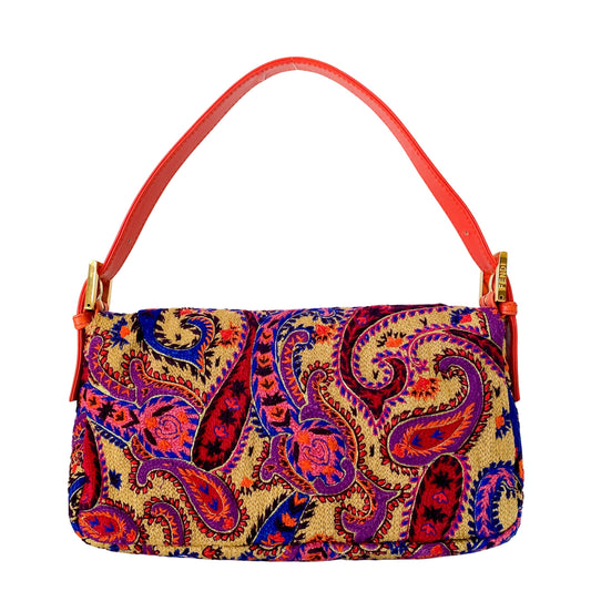 Limited Edition Baguette Multi-colour Embroidered Shoulder Bag