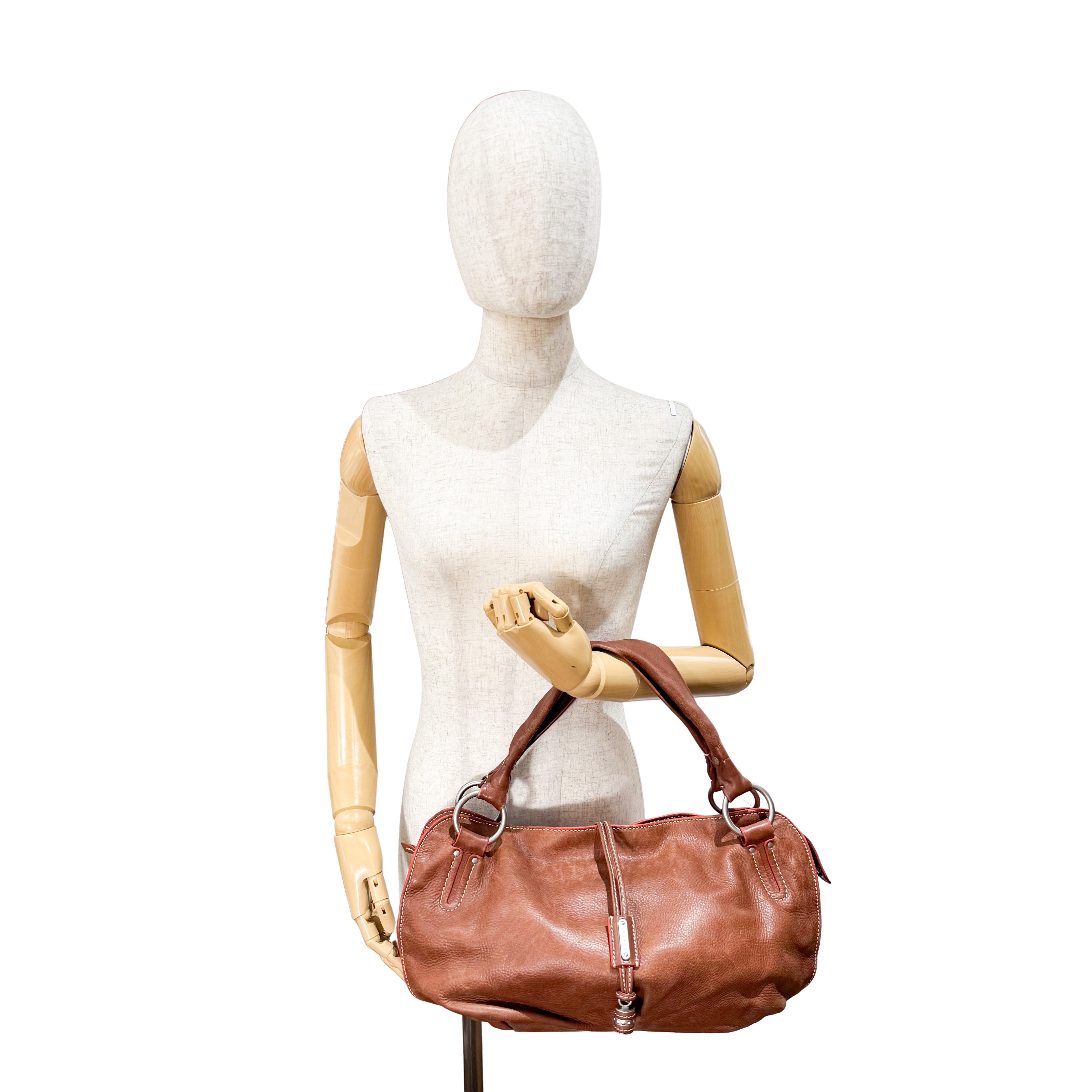 Brown Leather Shoulder Bag