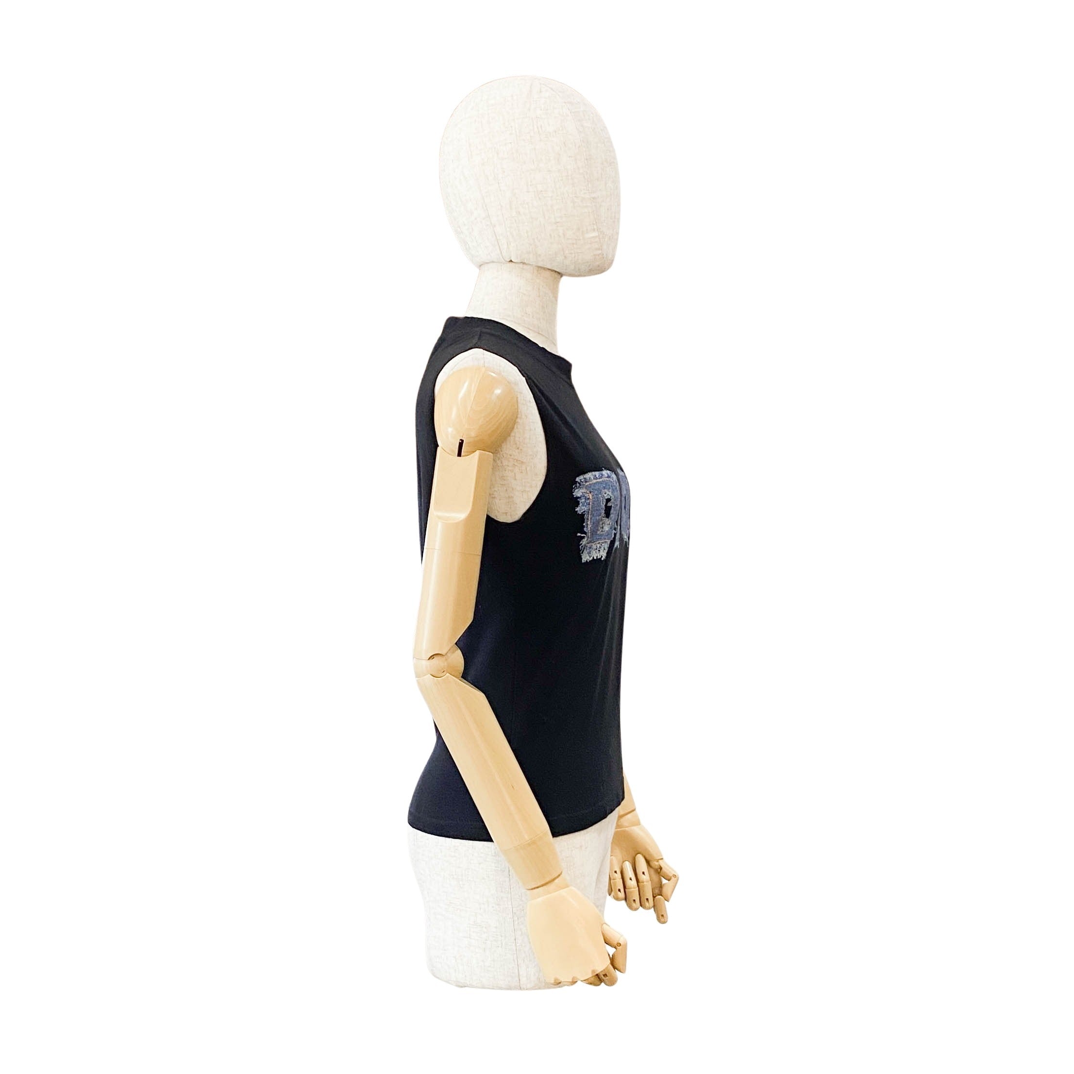 Vintage Black Tank Top Size 8