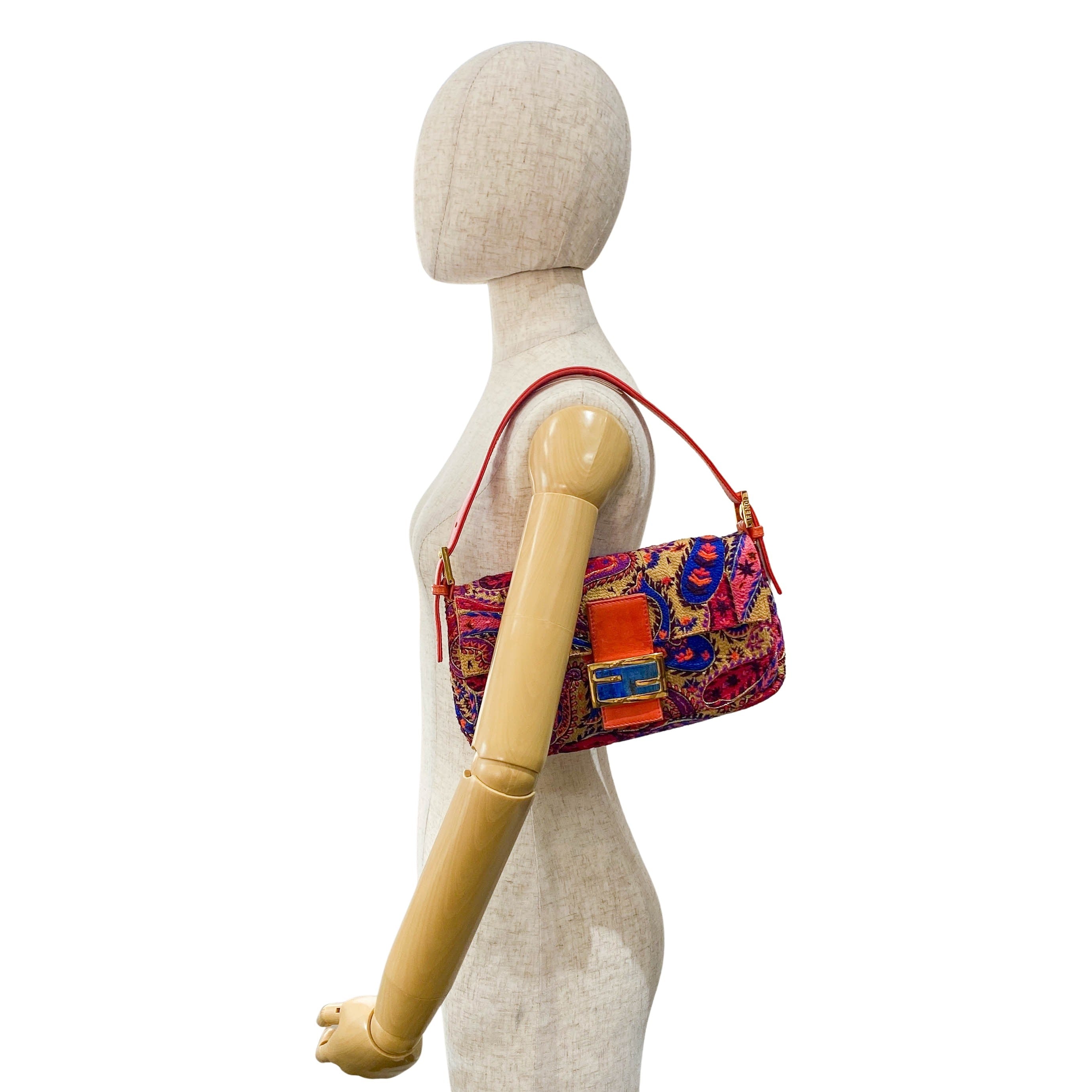 Limited Edition Baguette Multi-colour Embroidered Shoulder Bag