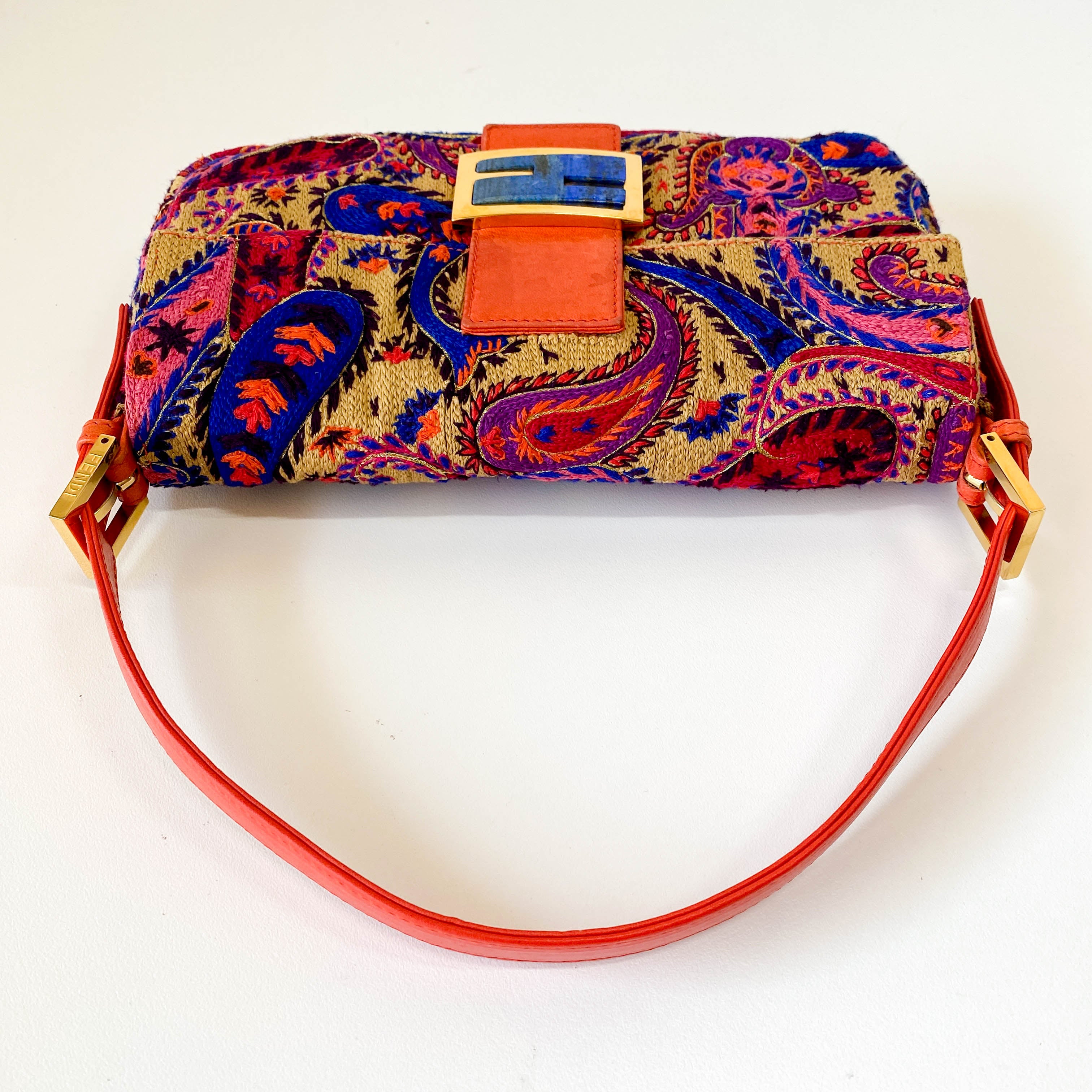 Limited Edition Baguette Multi-colour Embroidered Shoulder Bag
