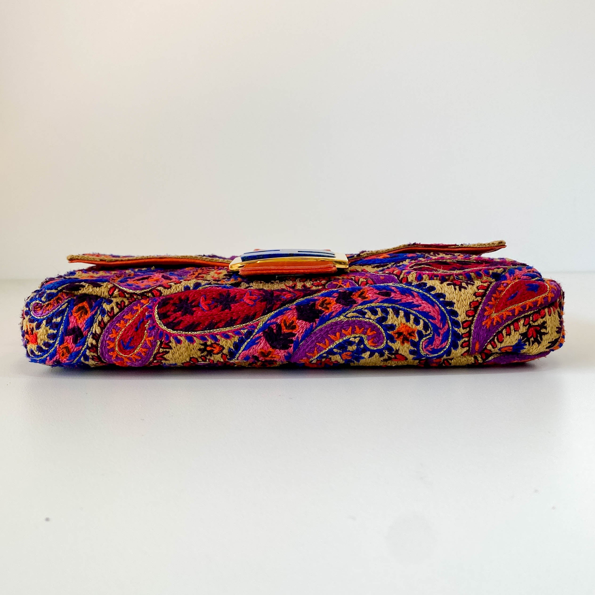 Limited Edition Baguette Multi-colour Embroidered Shoulder Bag