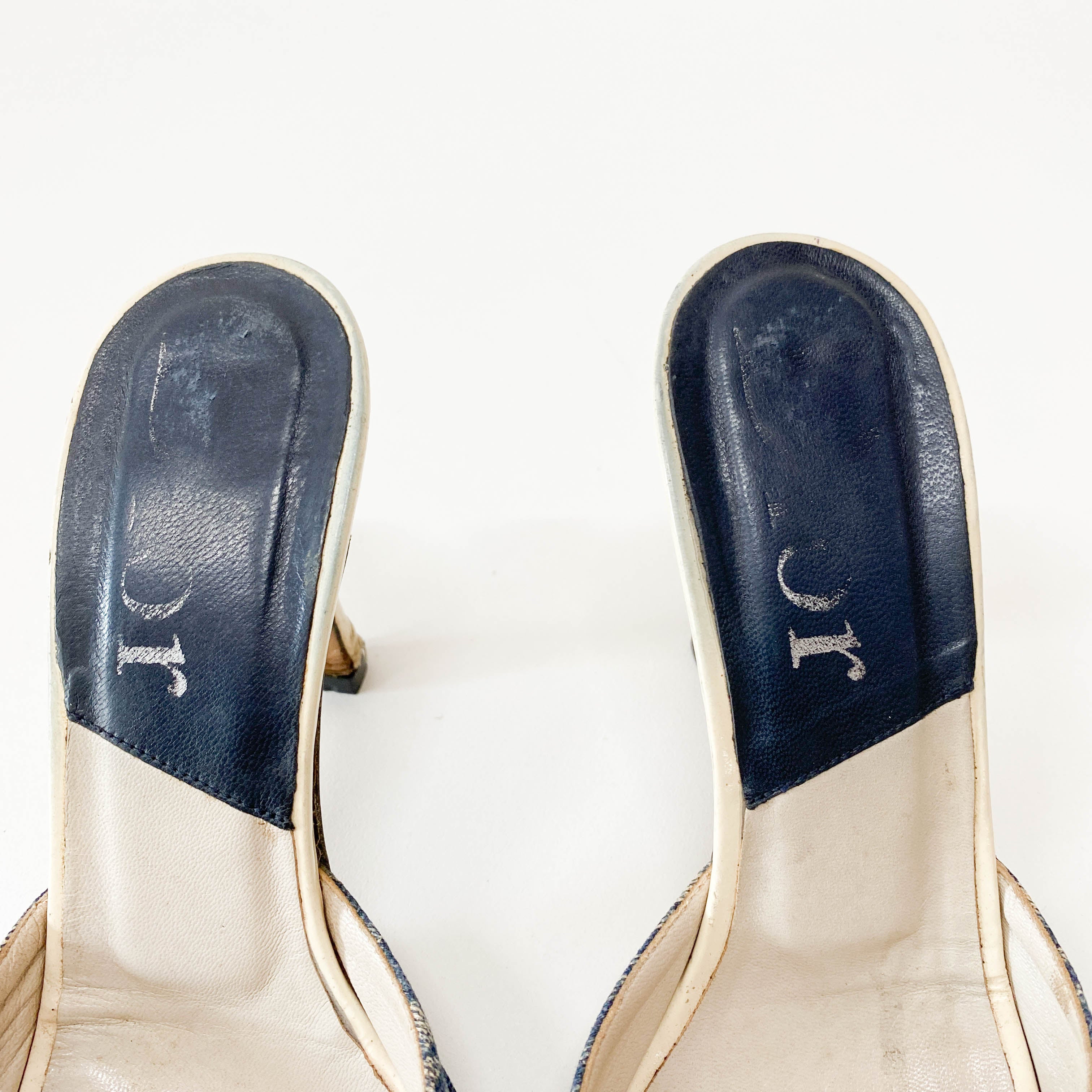 Vintage Navy Trotter Heels SIZE 36