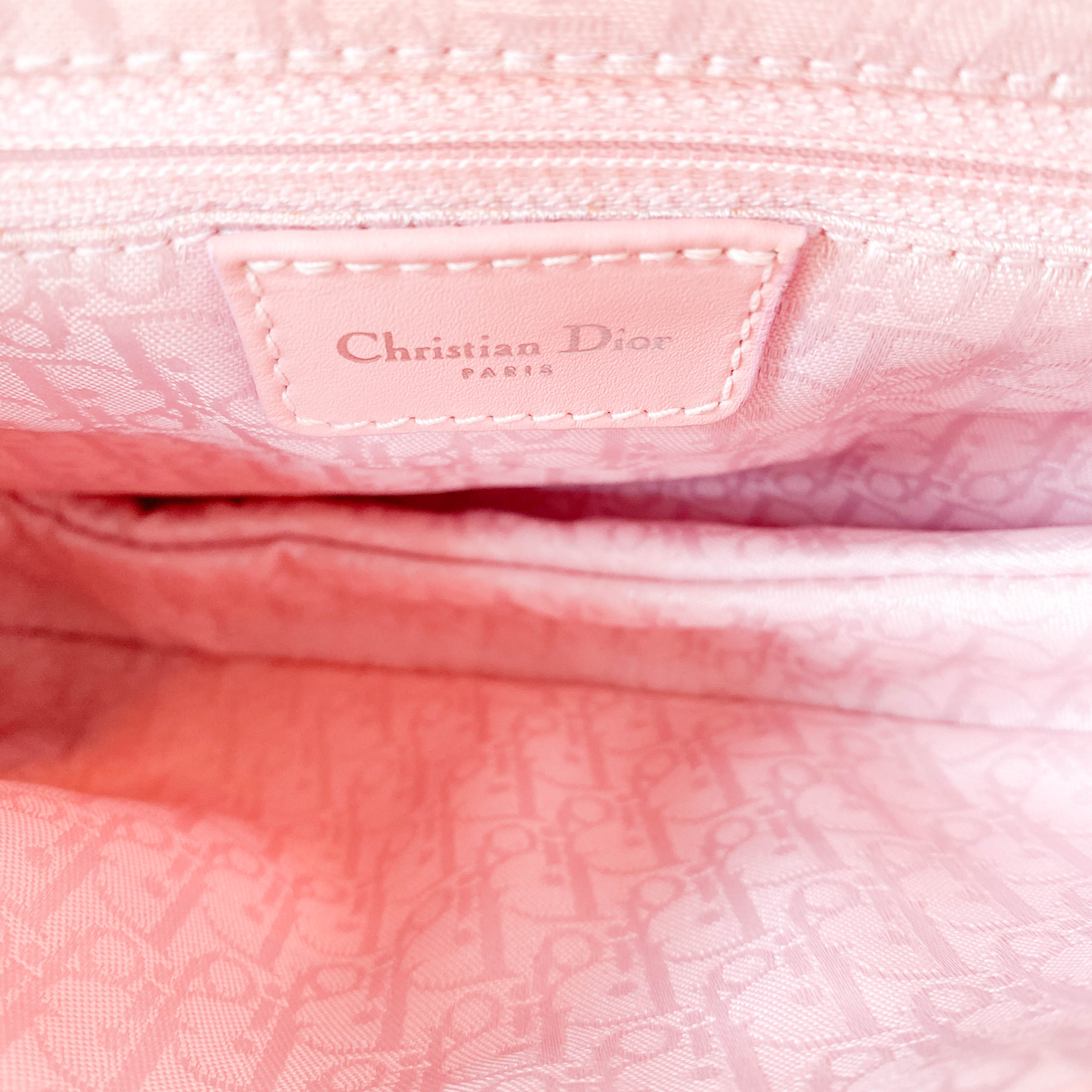 Saddle Cream x Pink Floral Canvas Shoulder Bag