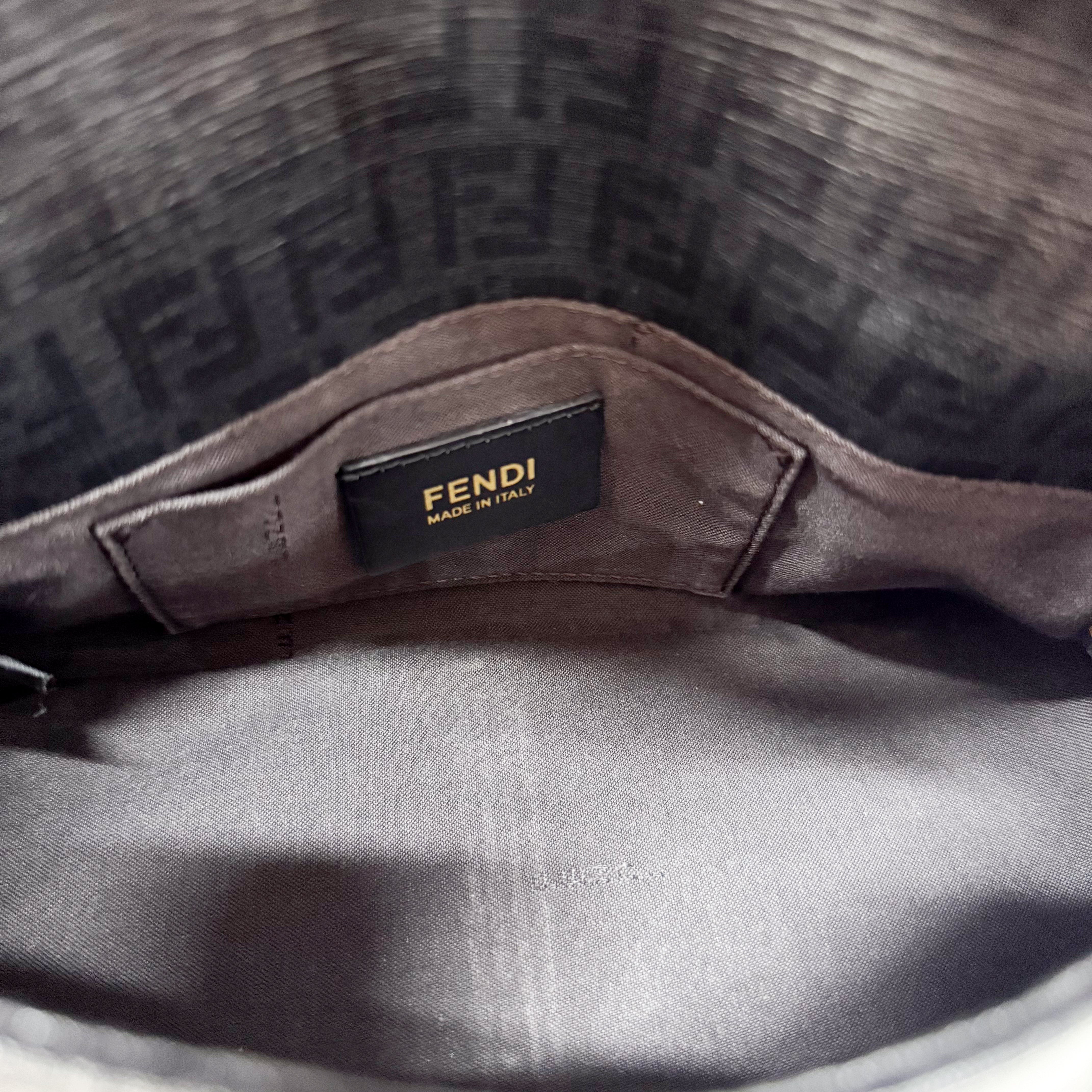 Mini Mamma Baguette Black Leather and Gold Buckle