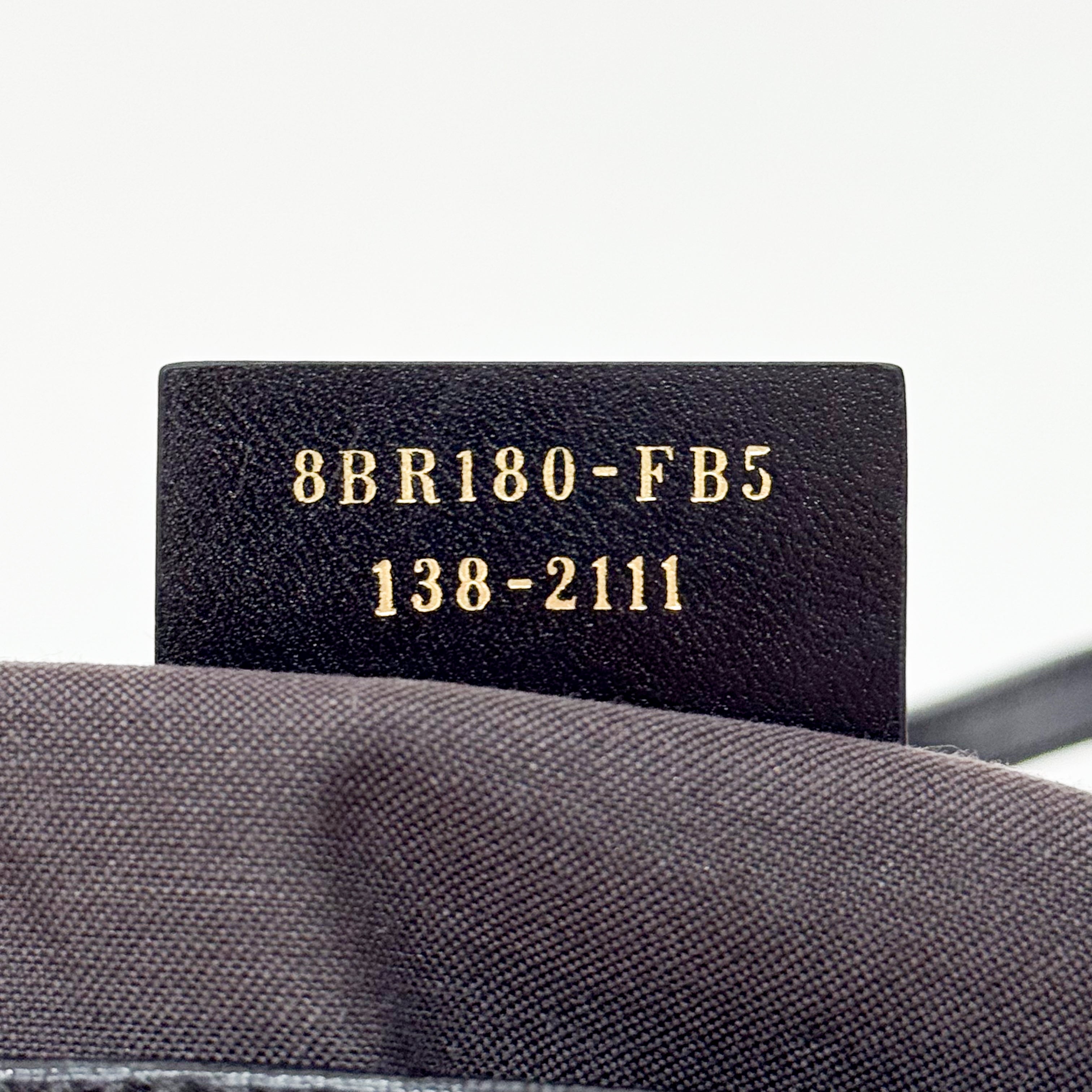 Mini Mamma Baguette Black Leather and Gold Buckle