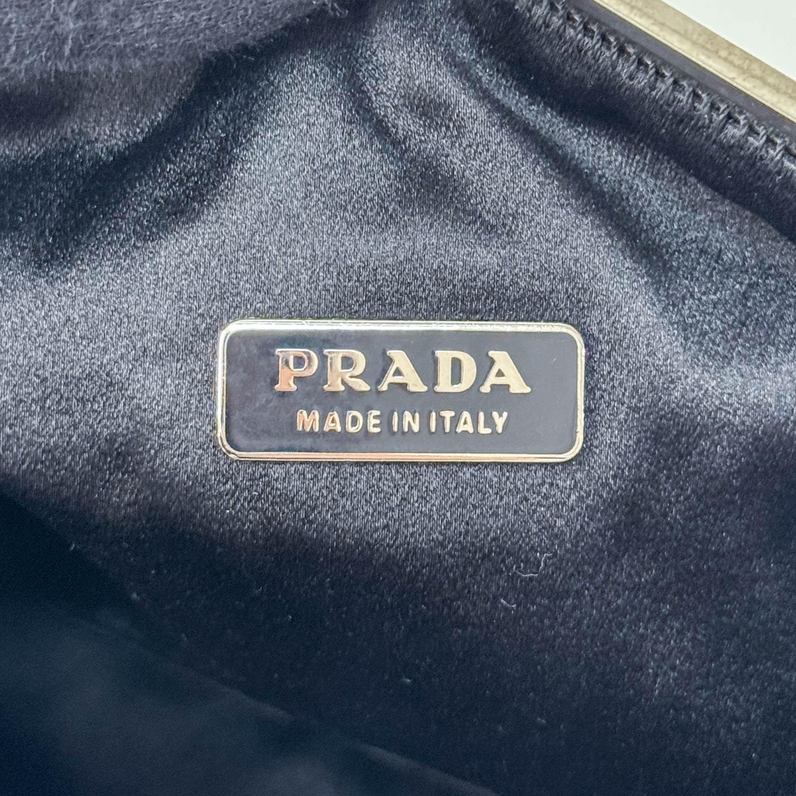 Black Silk Dots Chain Strap Purse