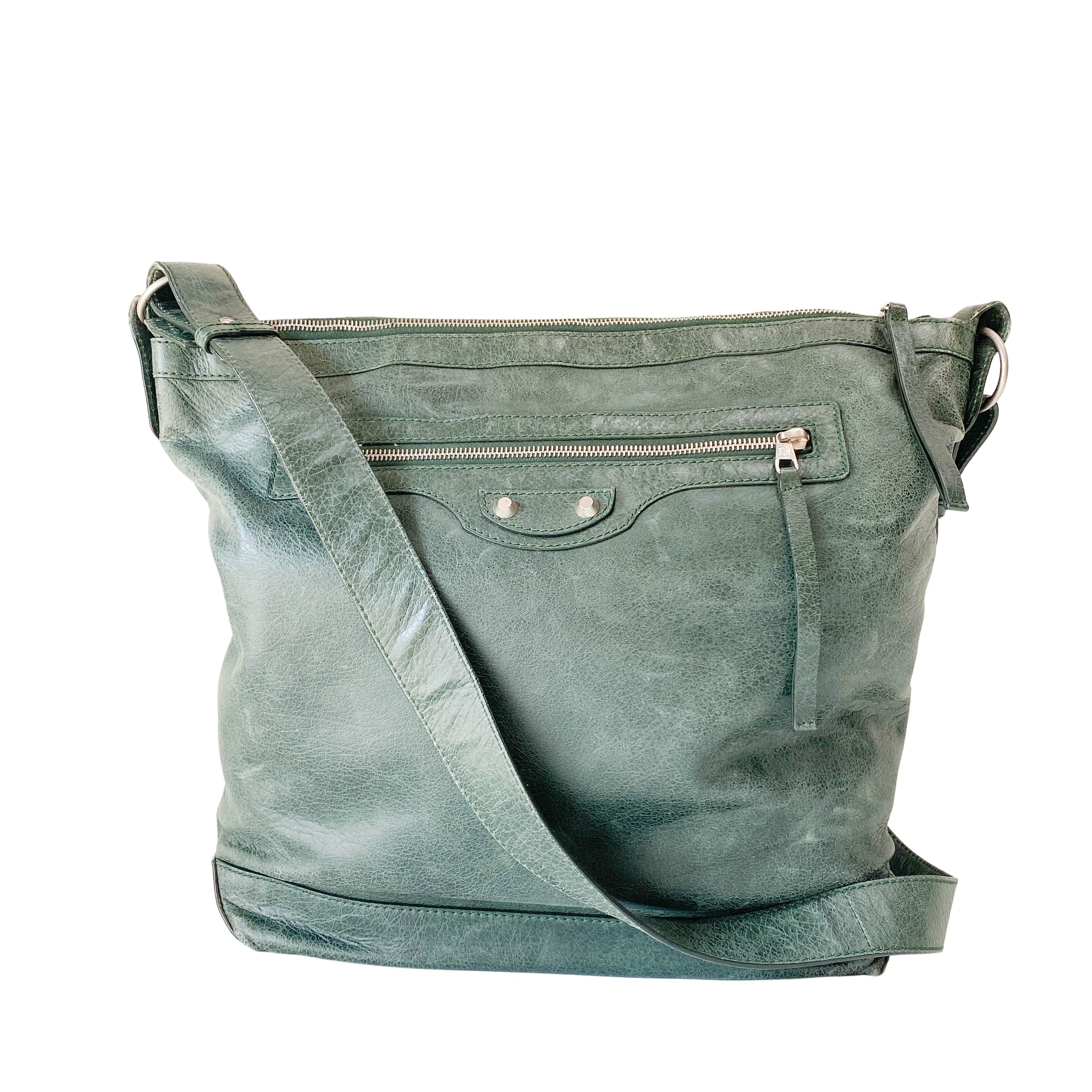 The Day Green Leather Hobo Bag