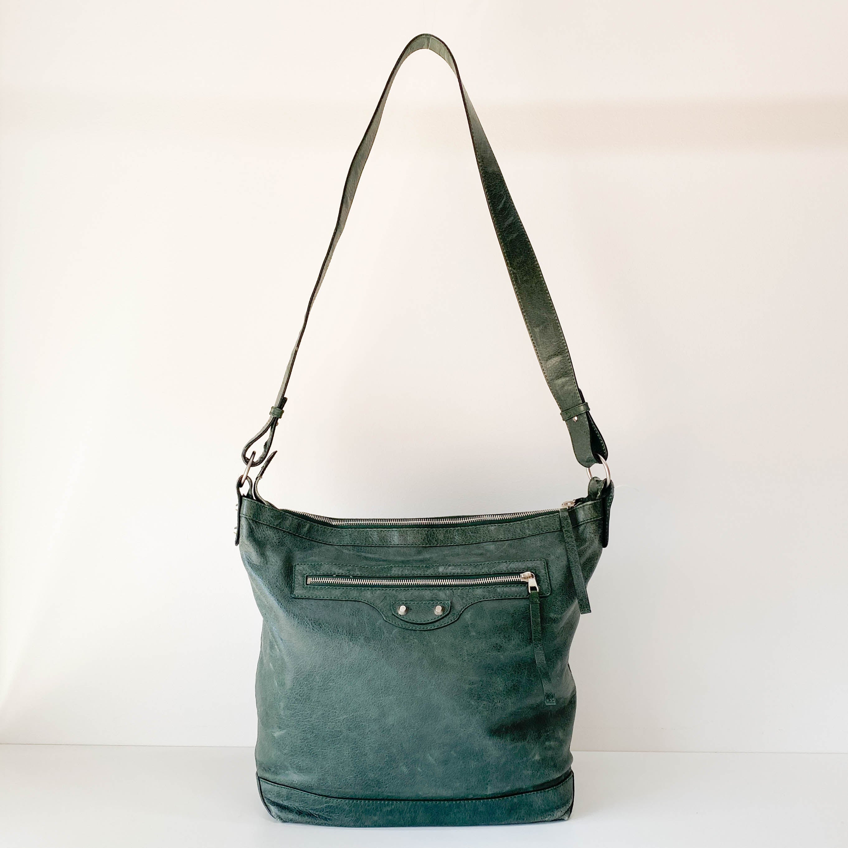 The Day Green Leather Hobo Bag