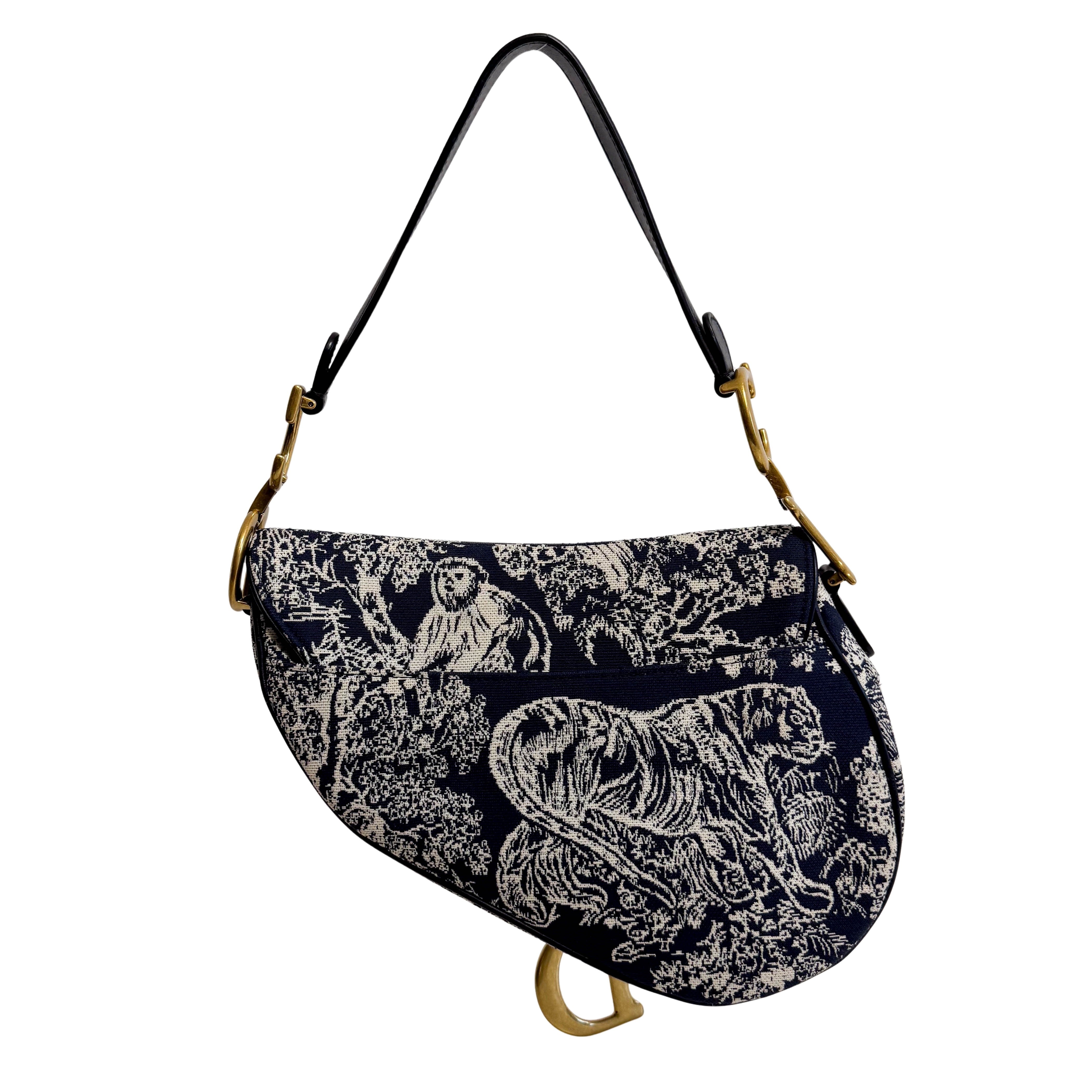 Saddle Bag Toile DE Jouy Reverse Jacquard