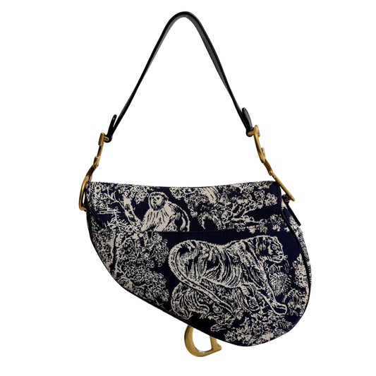 Saddle Bag Toile DE Jouy Reverse Jacquard