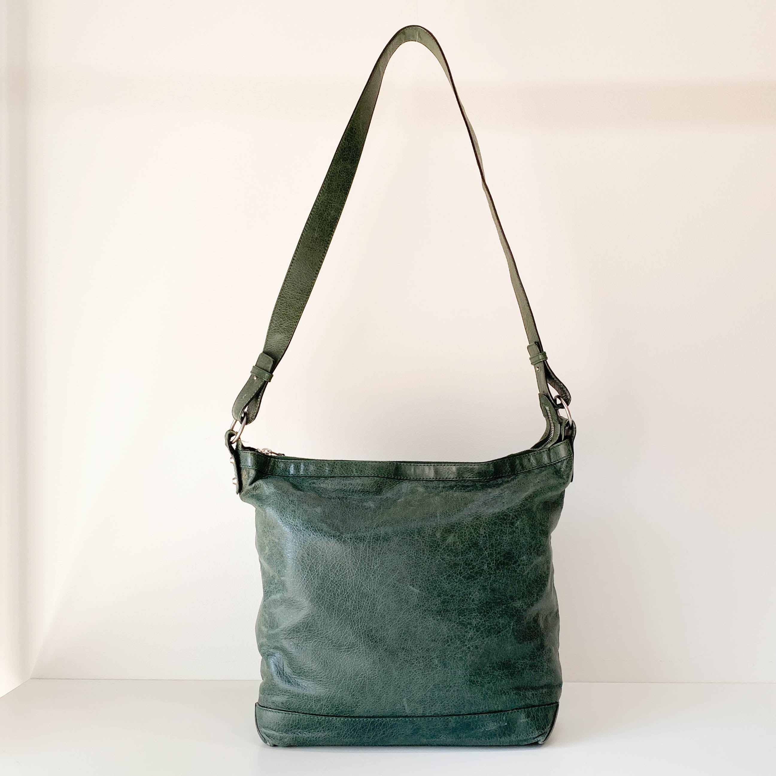The Day Green Leather Hobo Bag