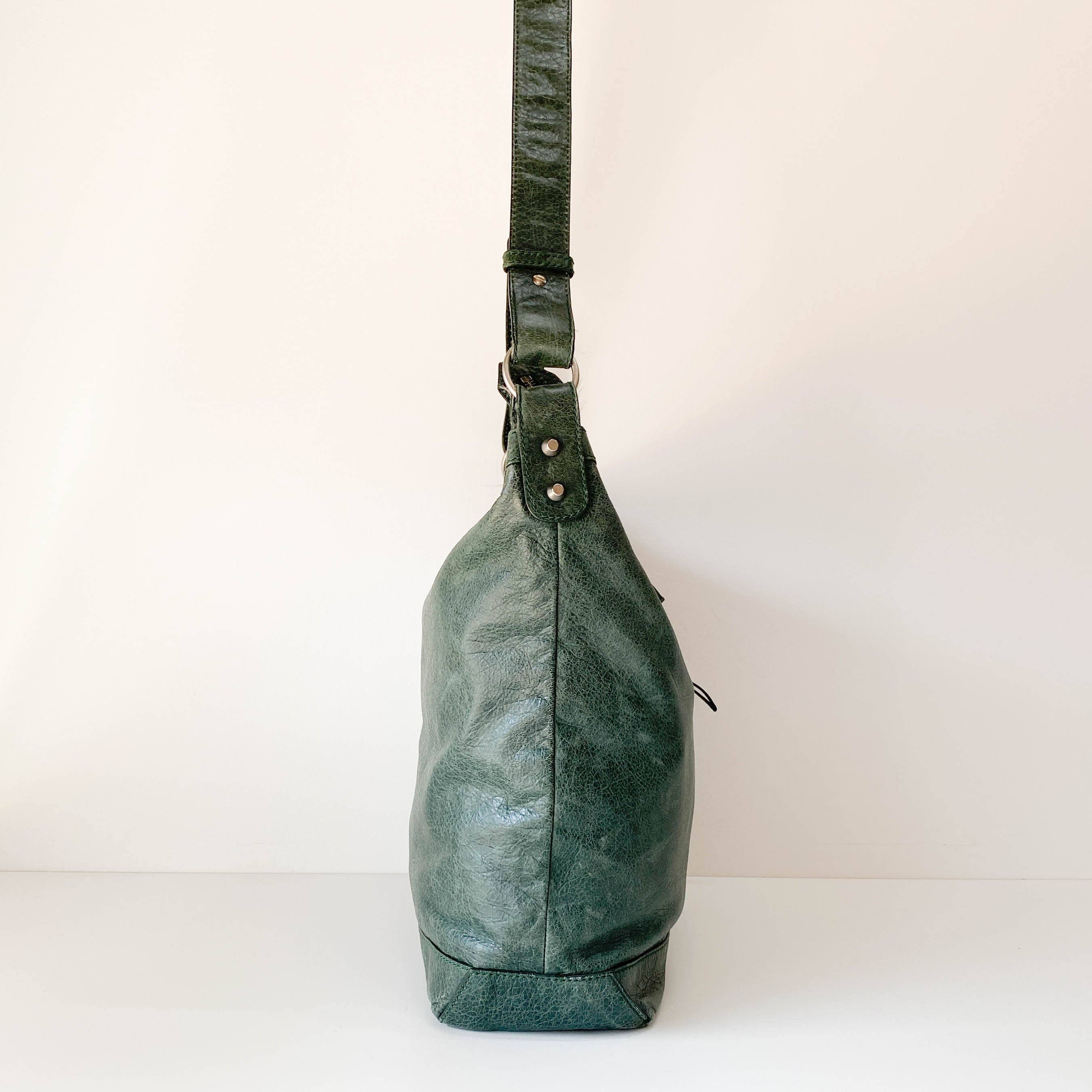 The Day Green Leather Hobo Bag