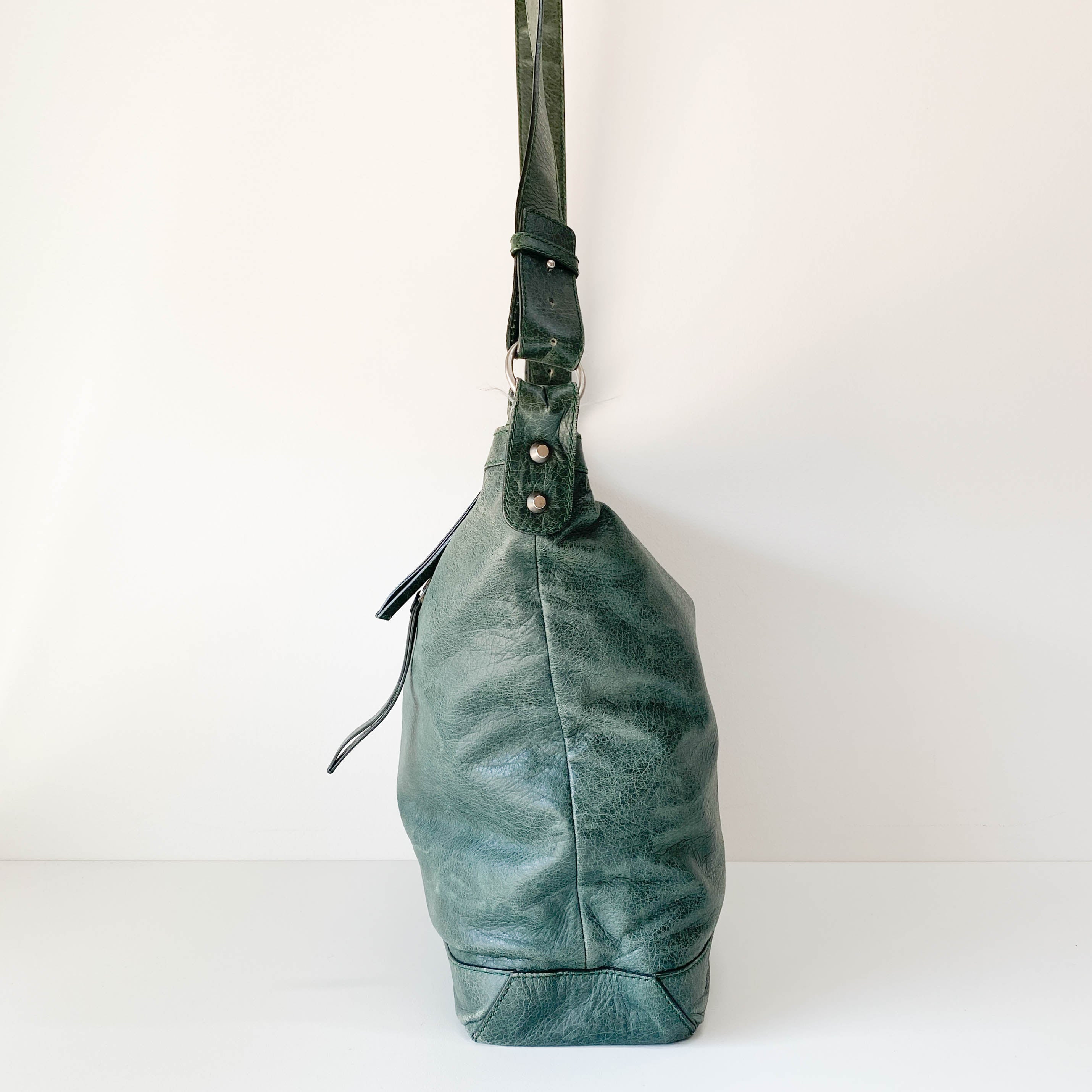 The Day Green Leather Hobo Bag