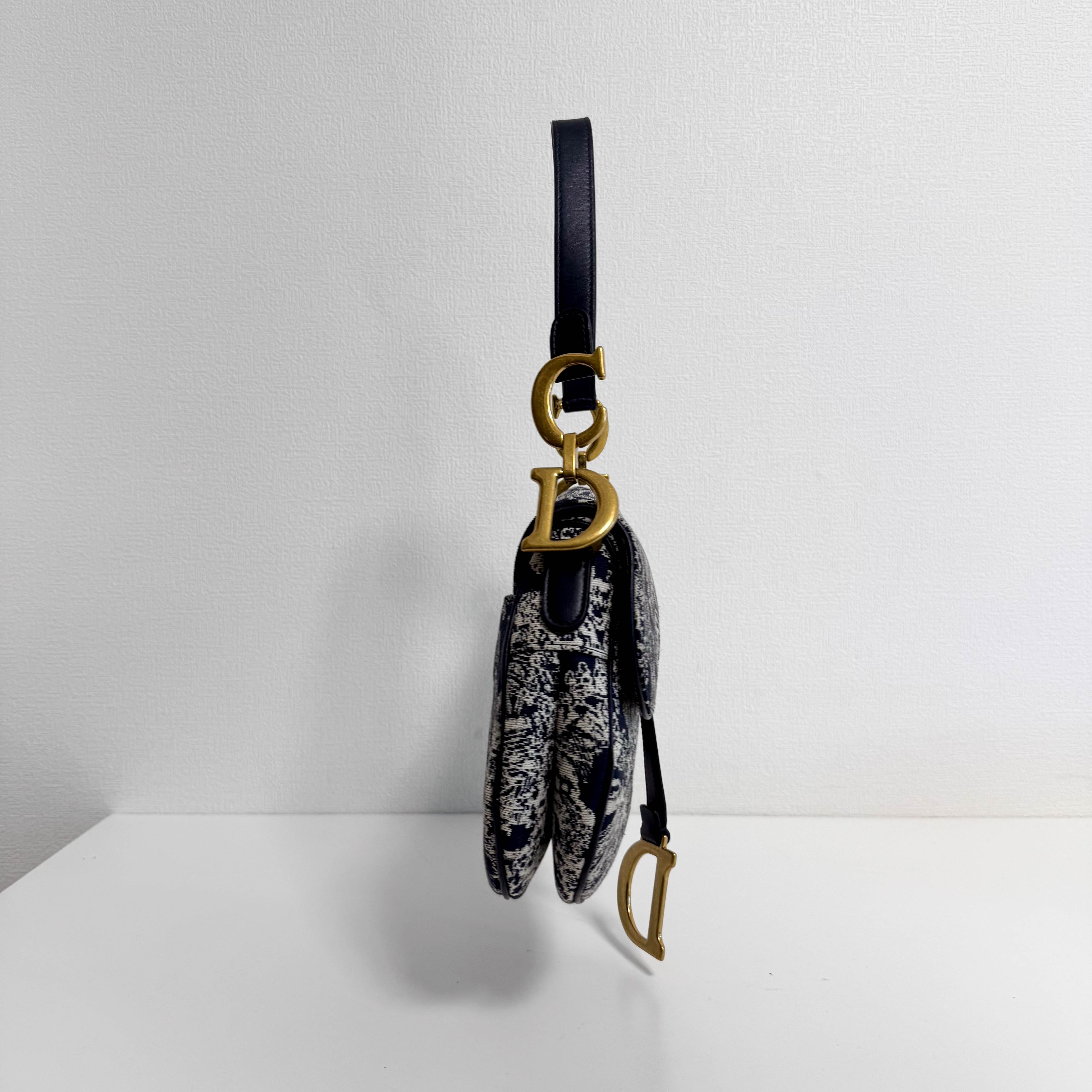 Saddle Bag Toile DE Jouy Reverse Jacquard