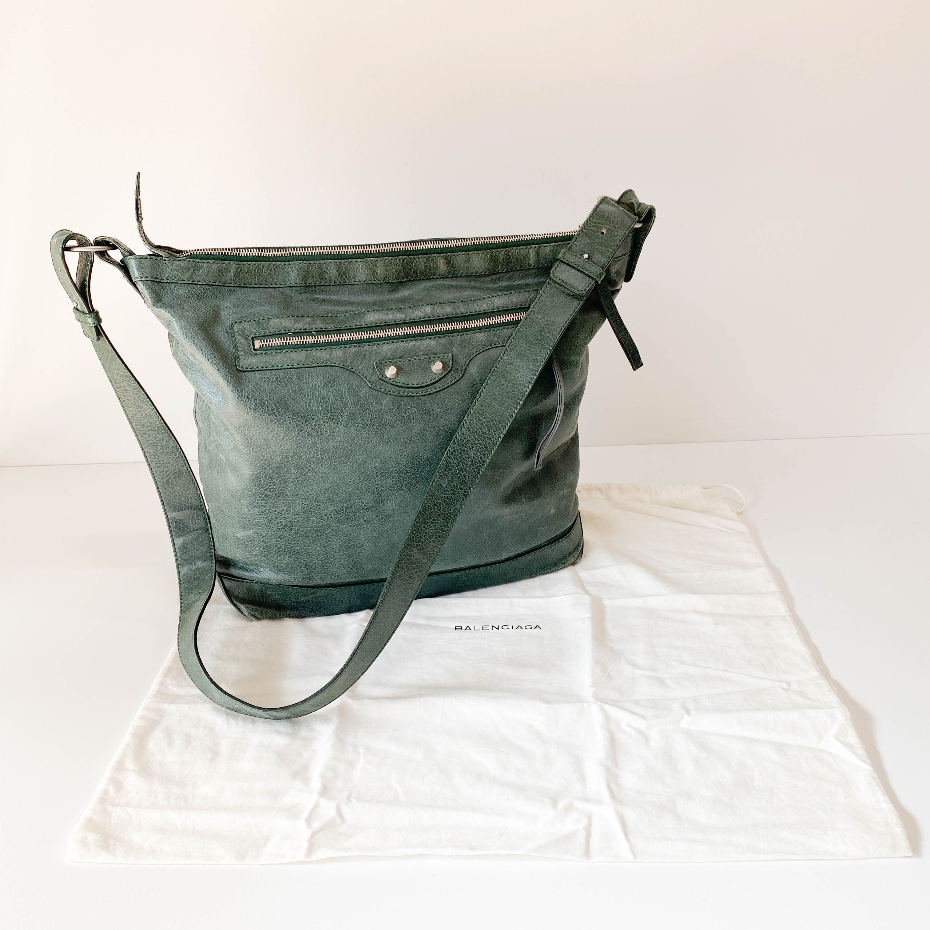 The Day Green Leather Hobo Bag
