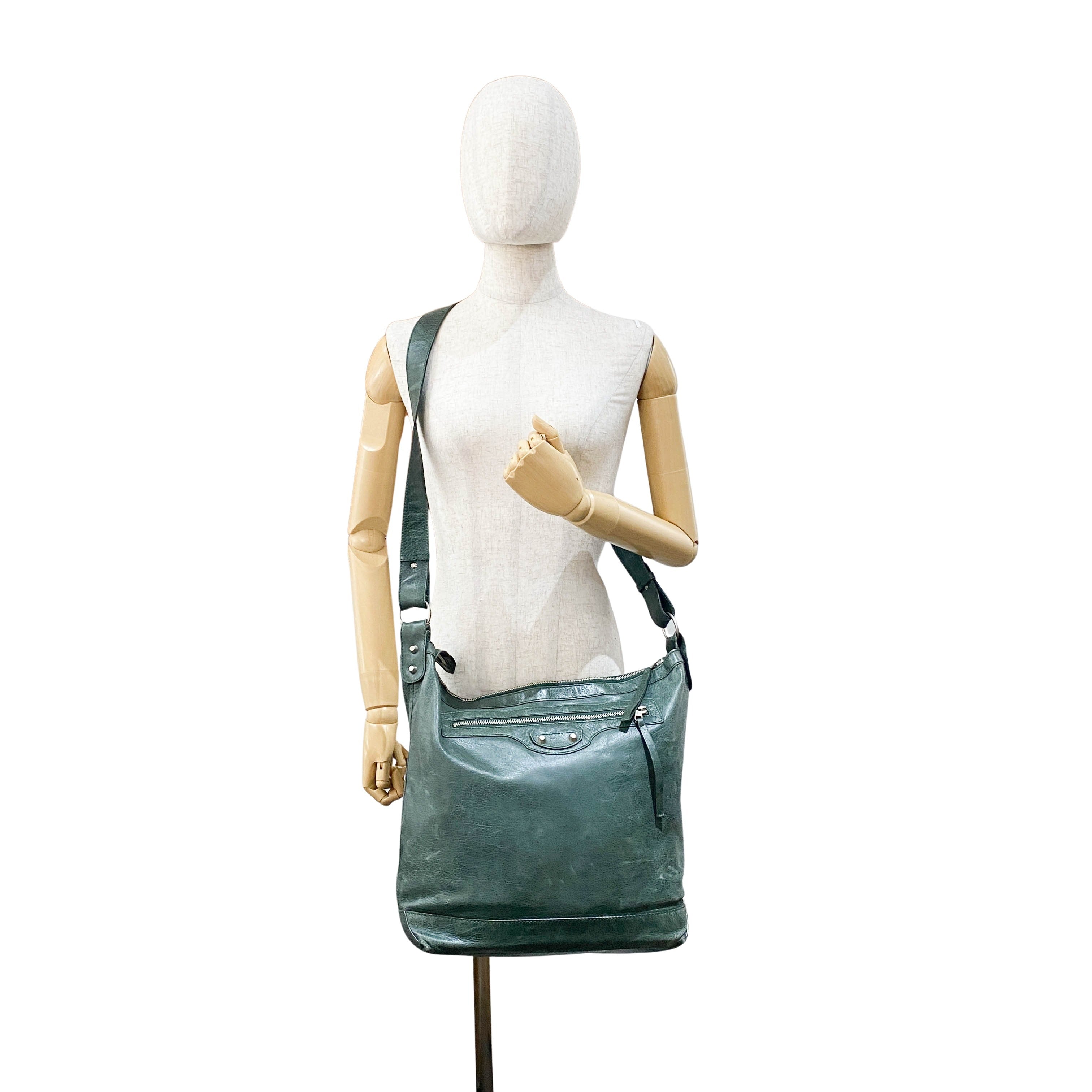 The Day Green Leather Hobo Bag