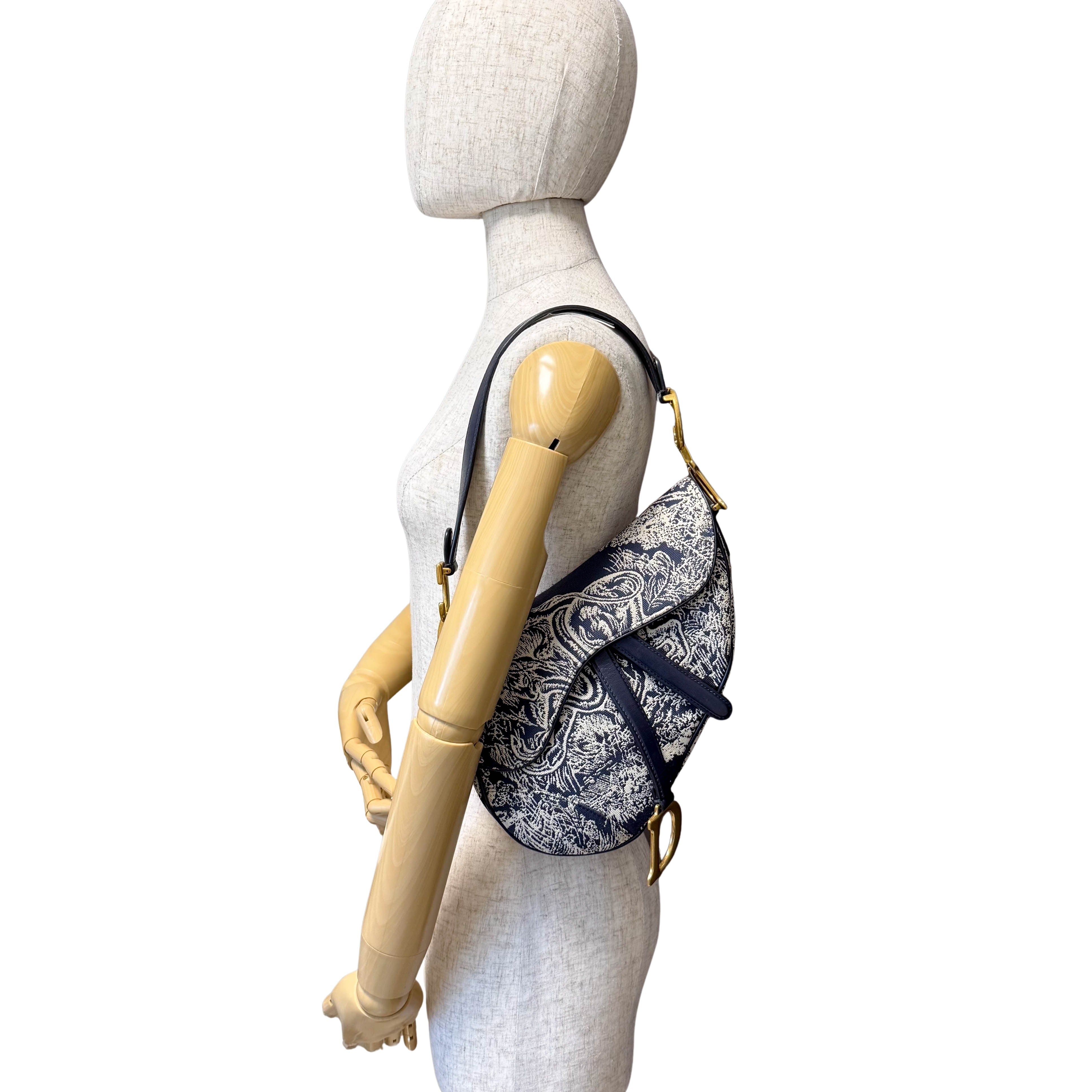 Saddle Bag Toile DE Jouy Reverse Jacquard