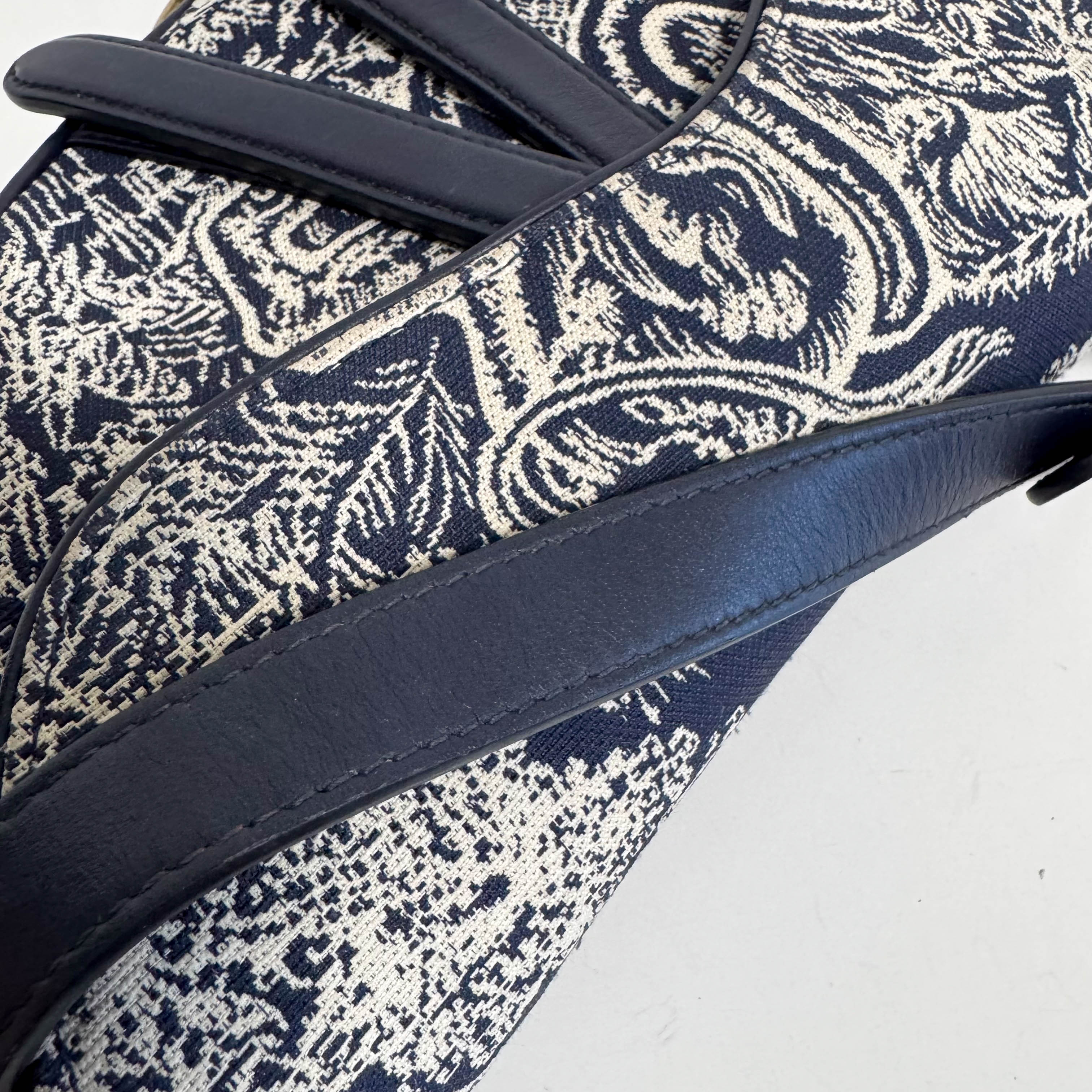 Saddle Bag Toile DE Jouy Reverse Jacquard