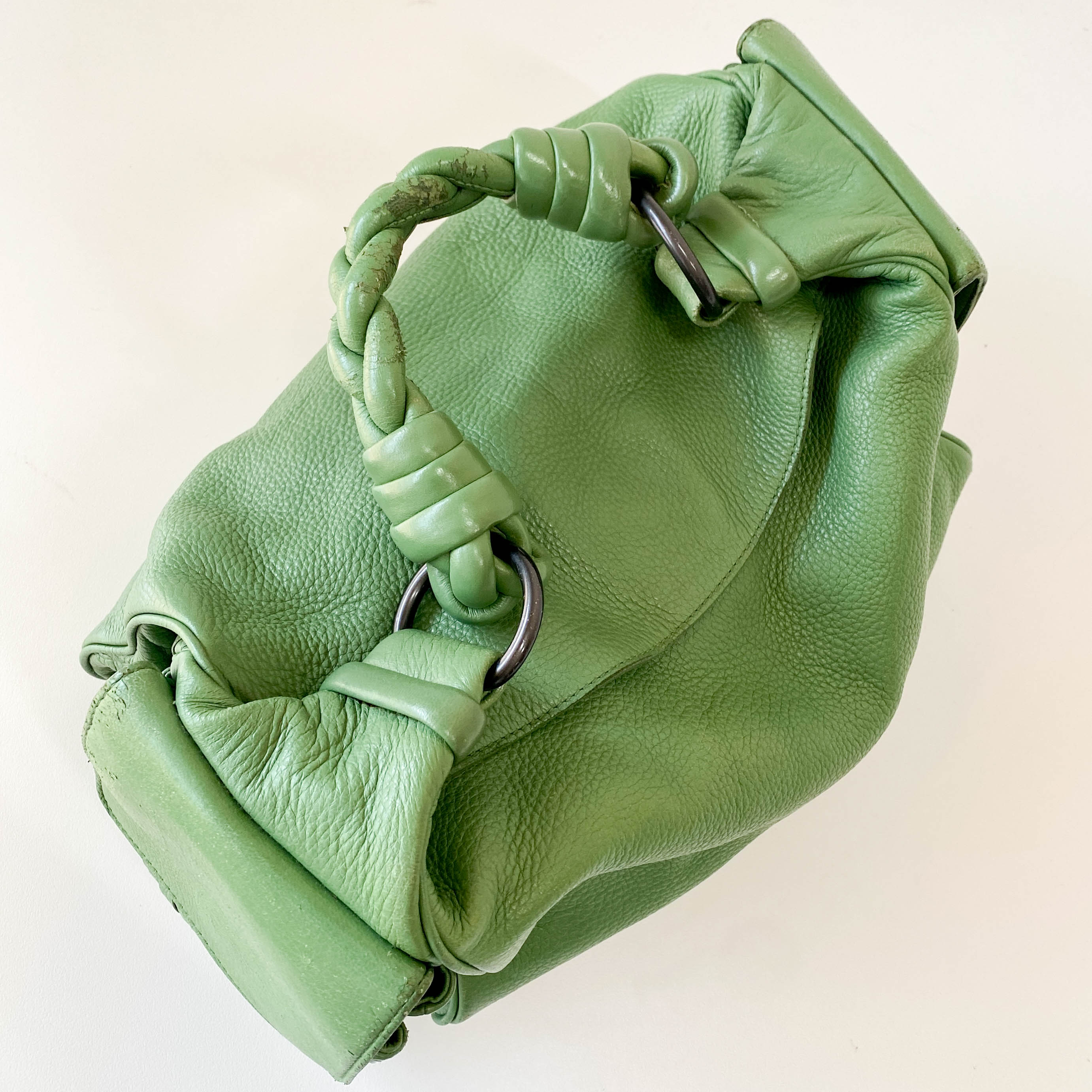 Green Leather Shoulder Bag
