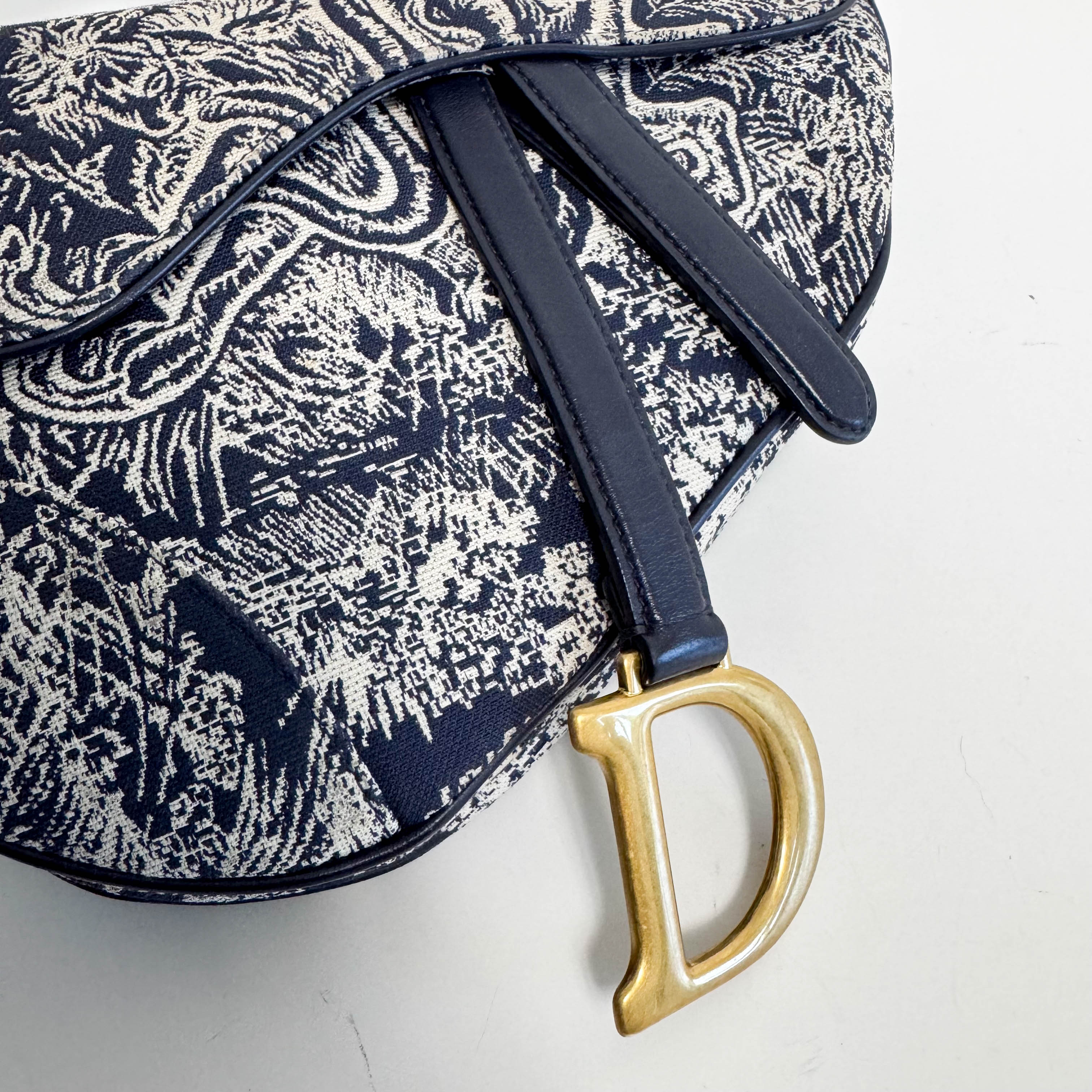 Saddle Bag Toile DE Jouy Reverse Jacquard