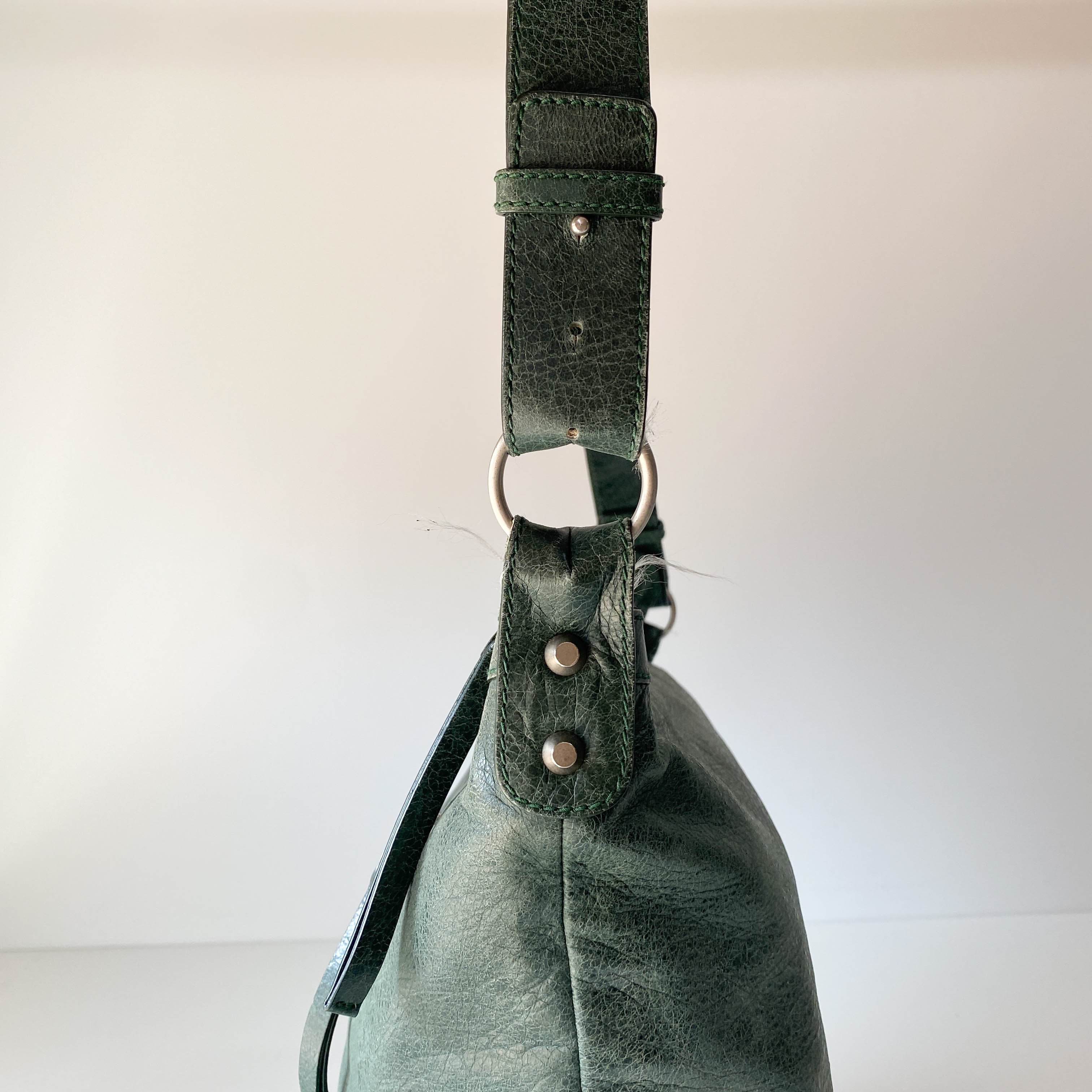 The Day Green Leather Hobo Bag