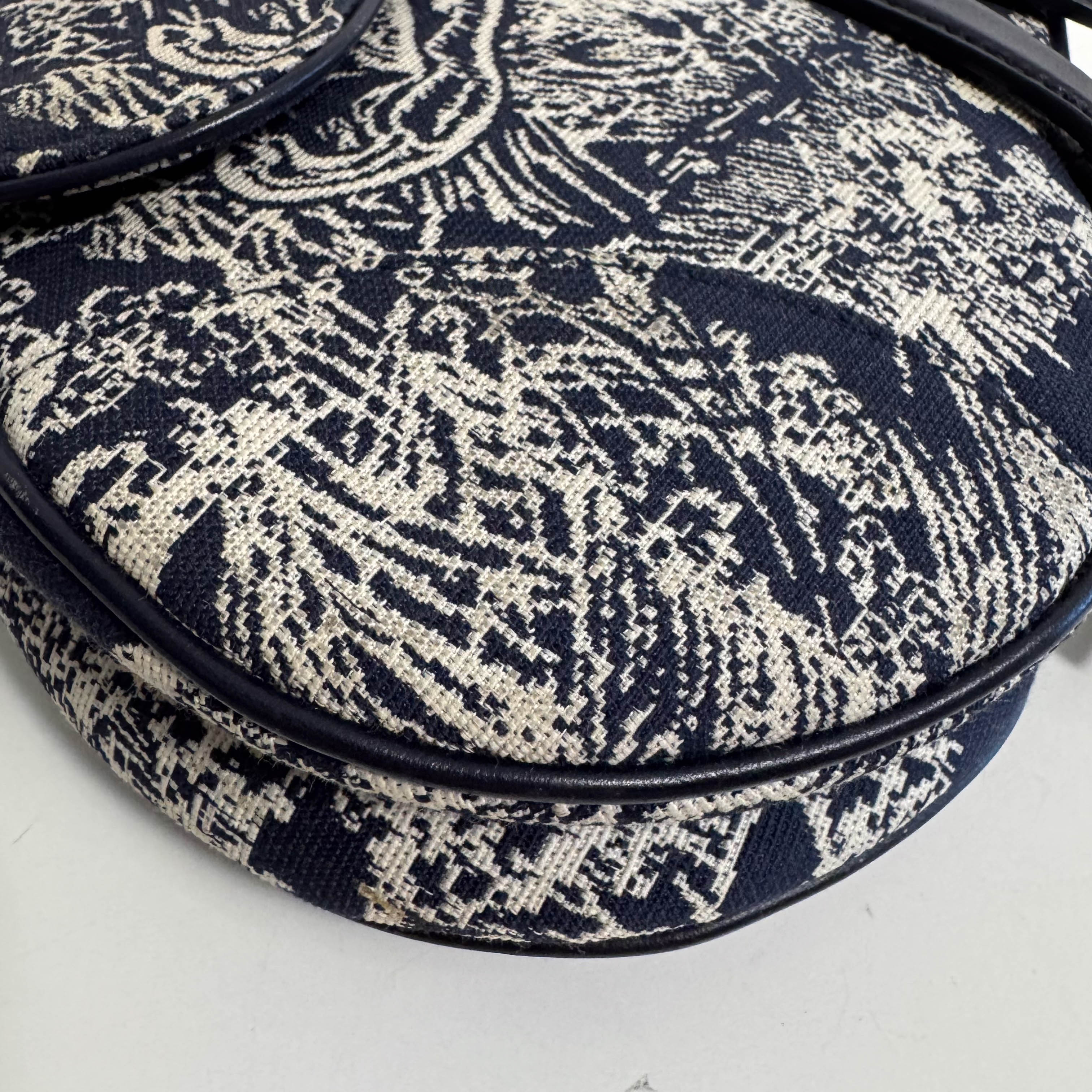 Saddle Bag Toile DE Jouy Reverse Jacquard