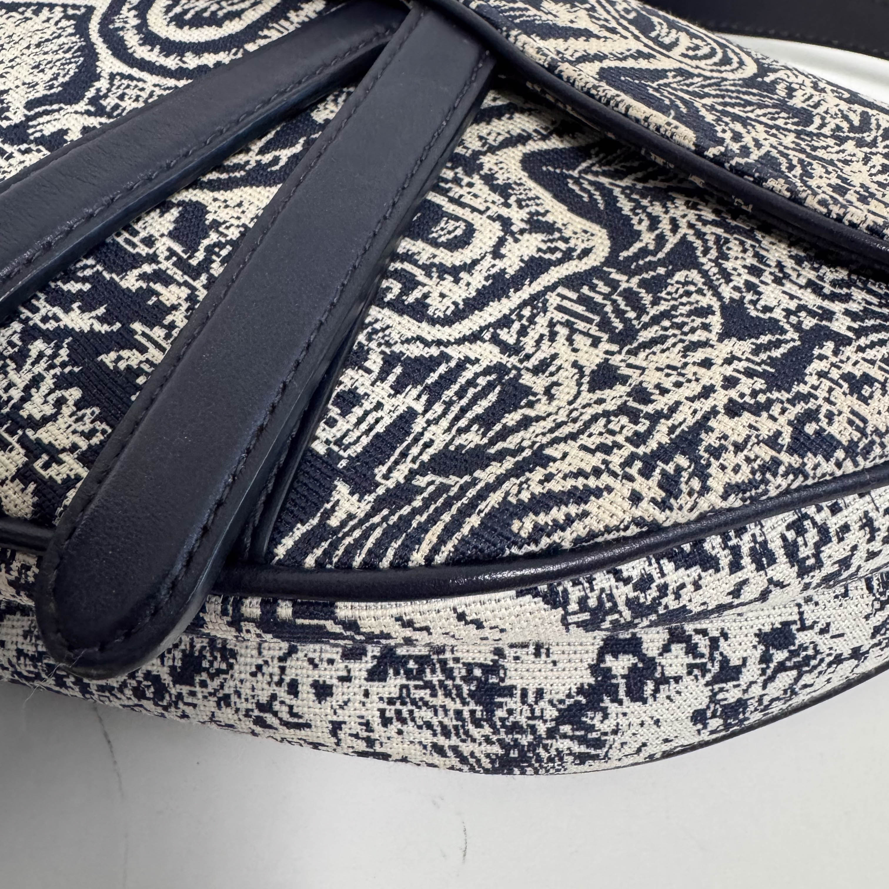 Saddle Bag Toile DE Jouy Reverse Jacquard