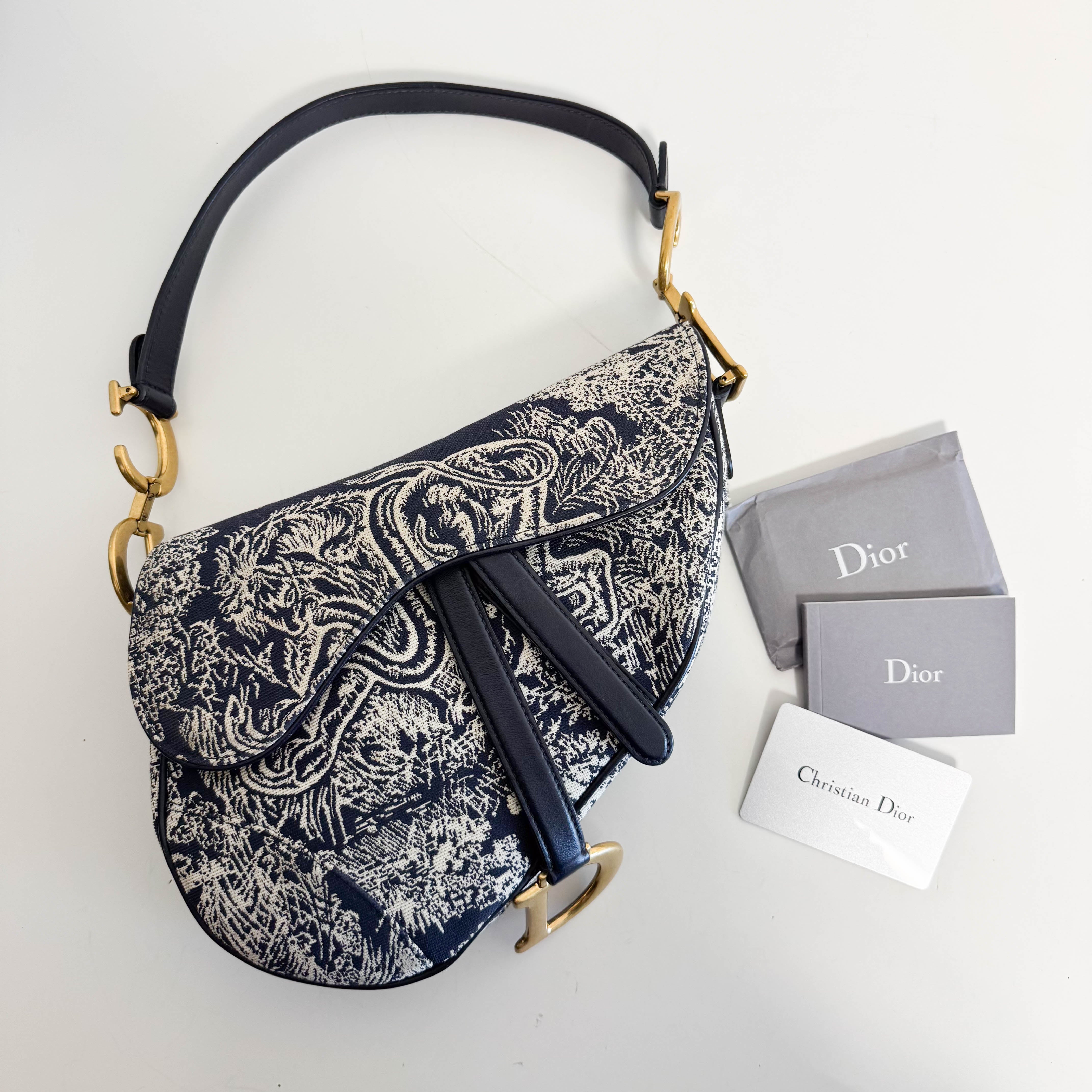 Saddle Bag Toile DE Jouy Reverse Jacquard