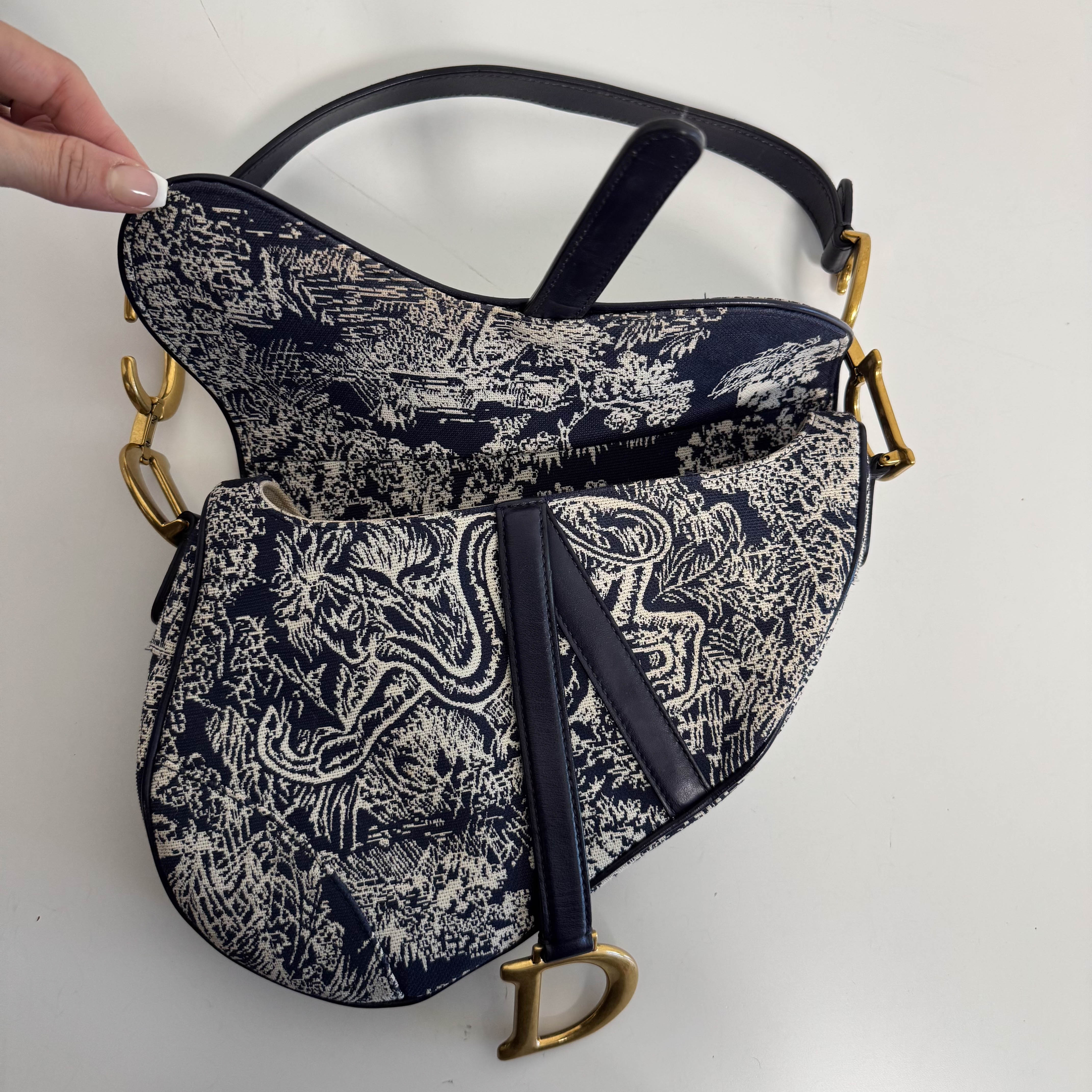Saddle Bag Toile DE Jouy Reverse Jacquard