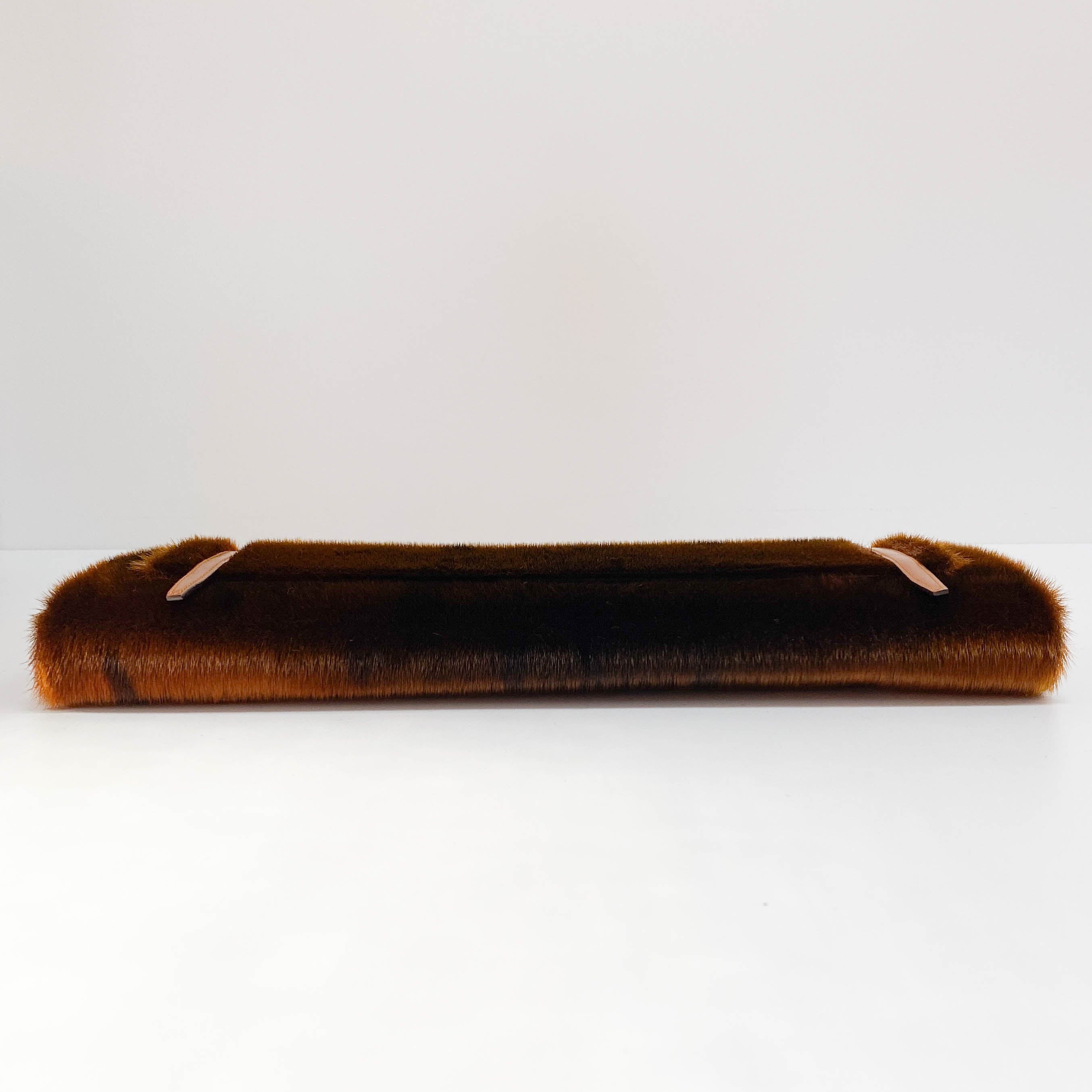 Bronze Fur Shoulder Bag