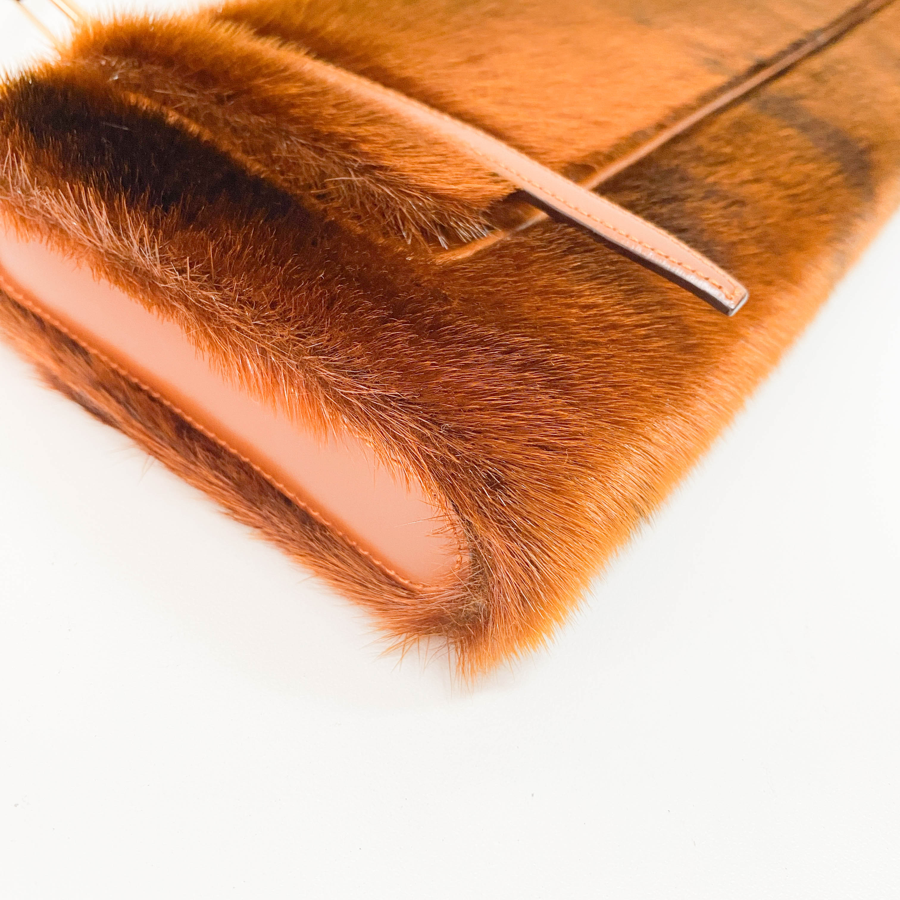 Bronze Fur Shoulder Bag