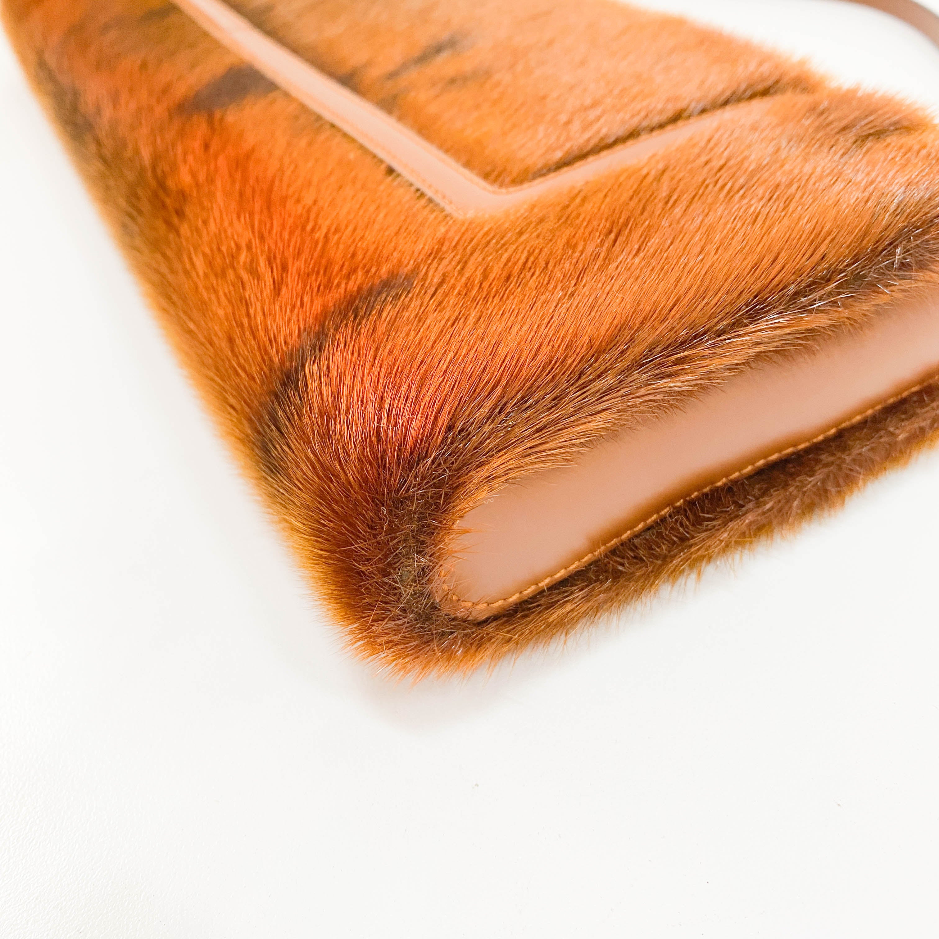 Bronze Fur Shoulder Bag