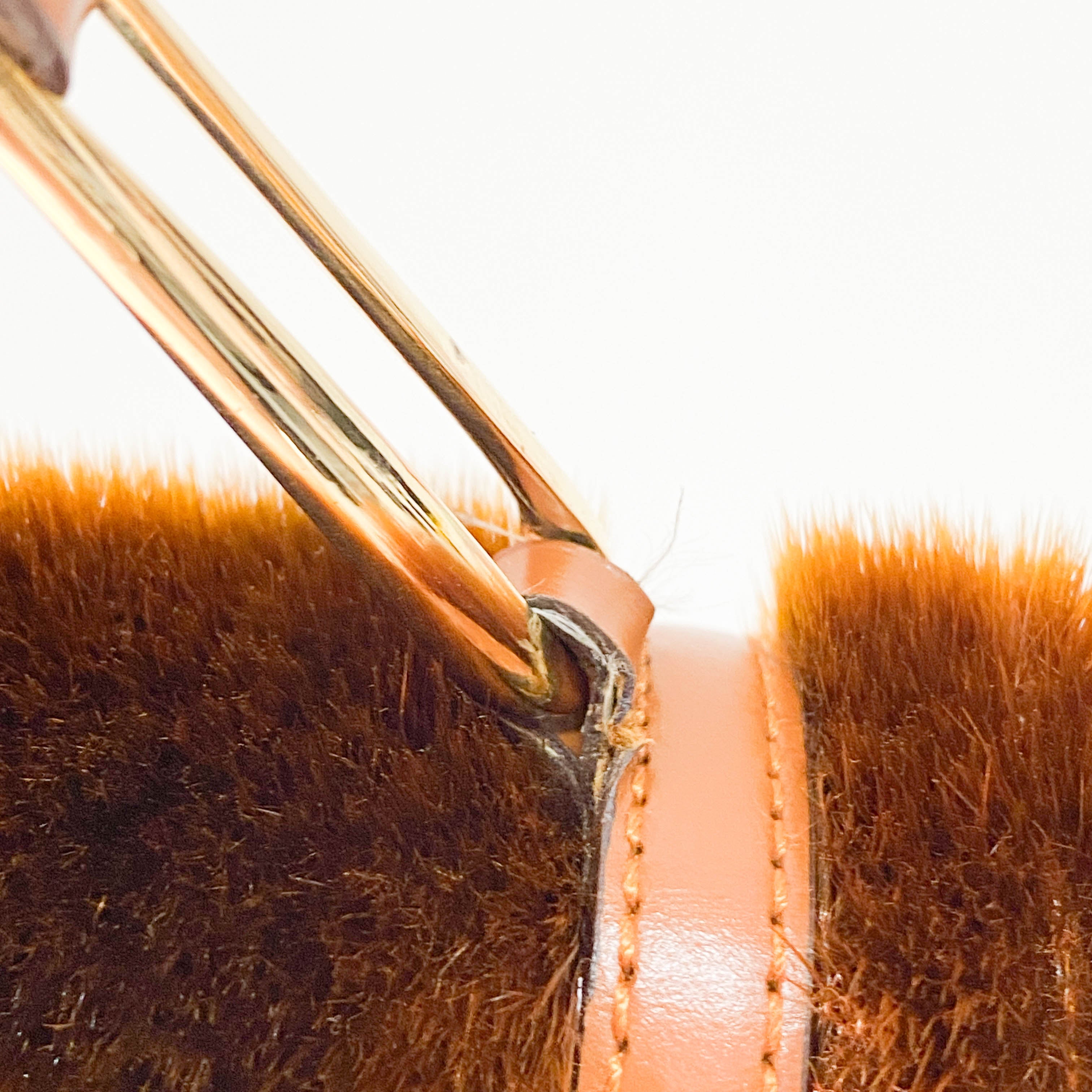 Bronze Fur Shoulder Bag