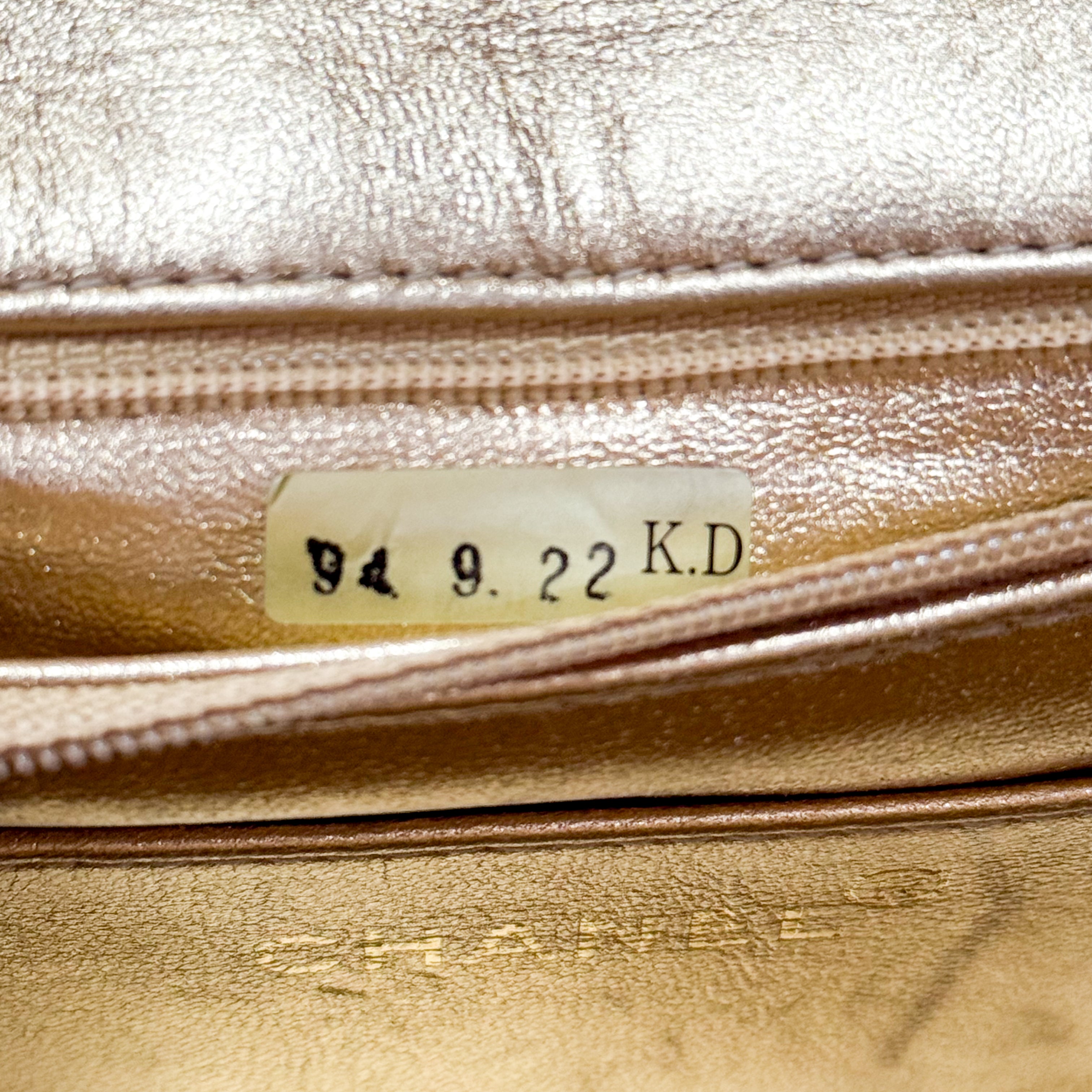 Mini Matelasse 17 Gold Lambskin Chain Strap Bag