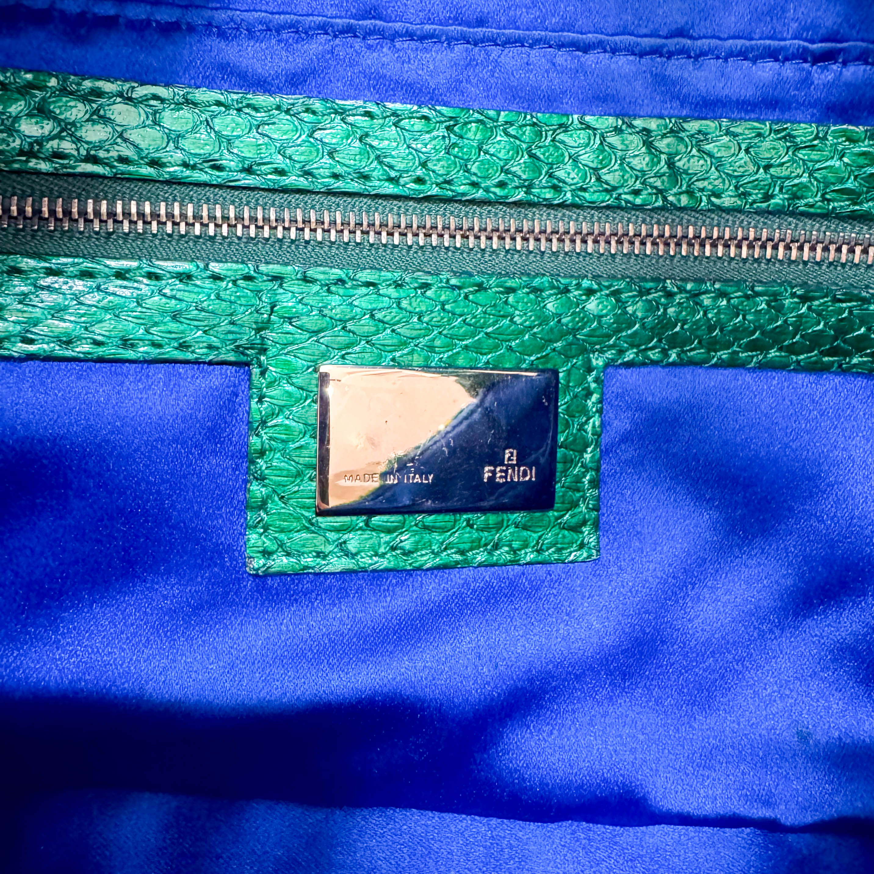 Baguette Emerald Green Beads & Crystals Shoulder Bag