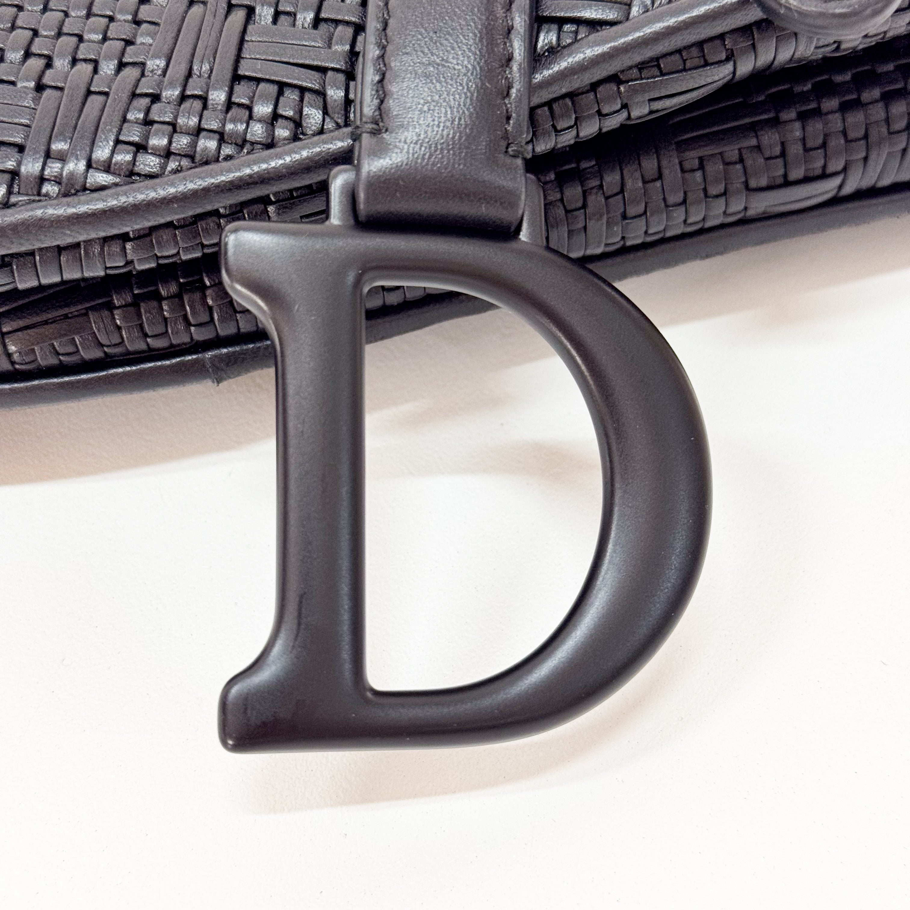 Saddle Black Matte Leather Bag