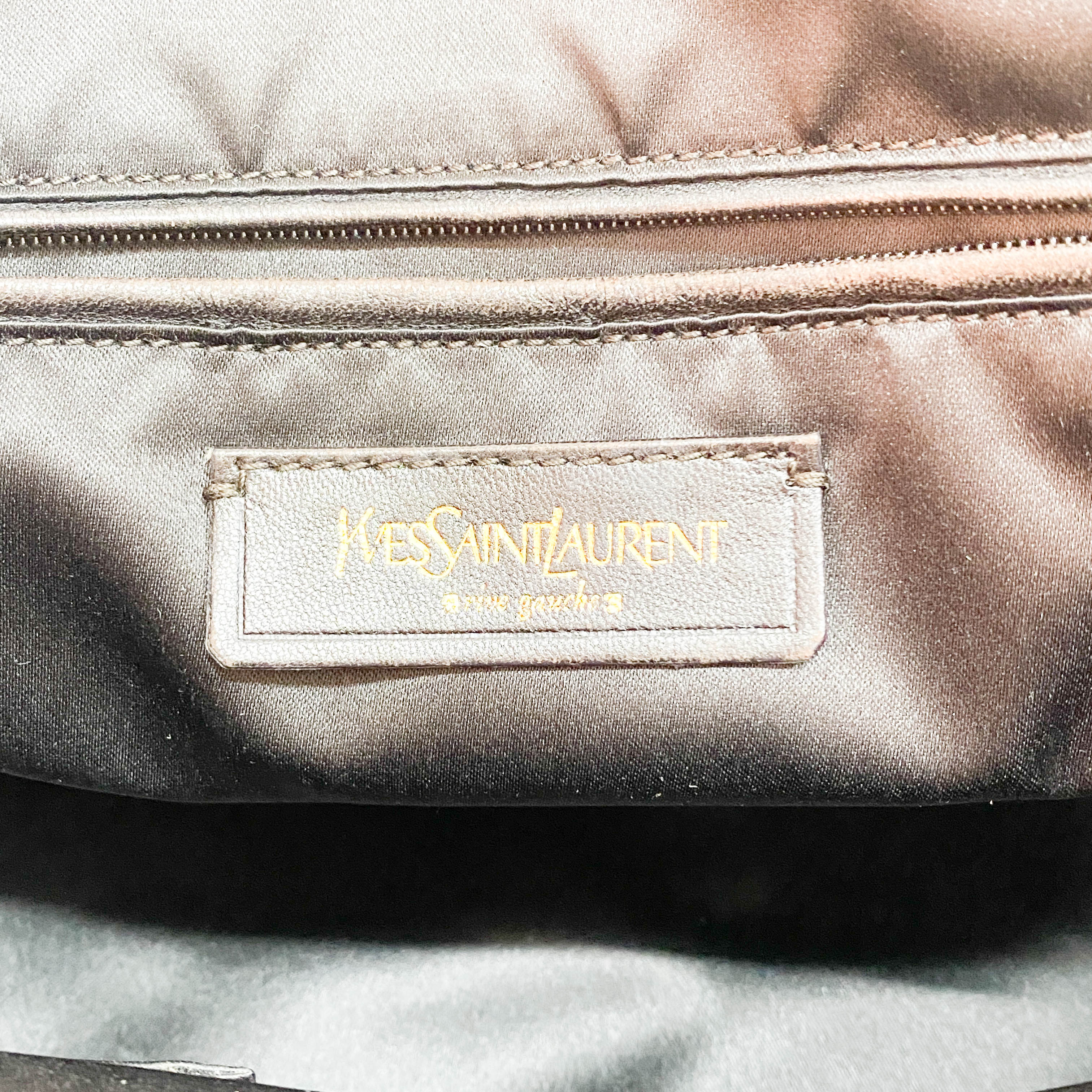 Muse Purple Croc Embossed Leather Shoulder Bag