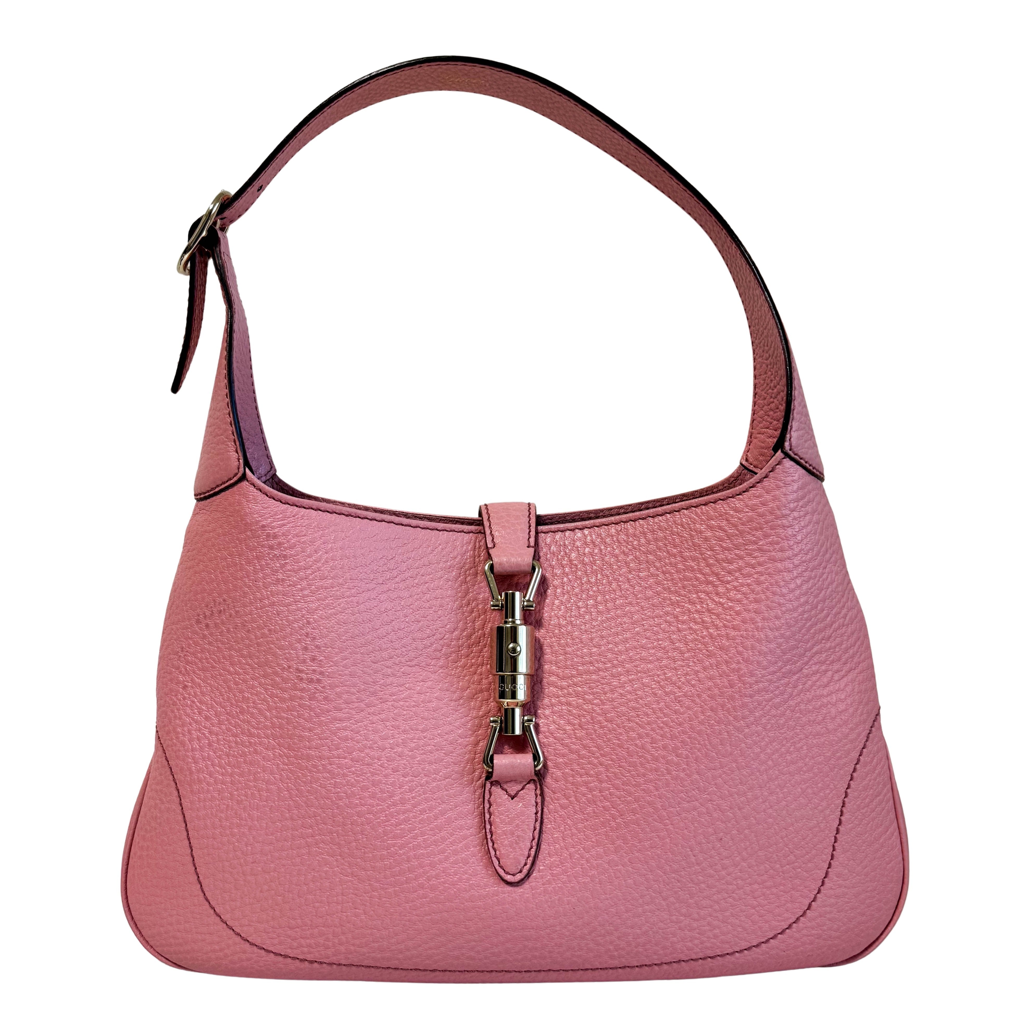New Jackie Pink Leather Shoulder Bag