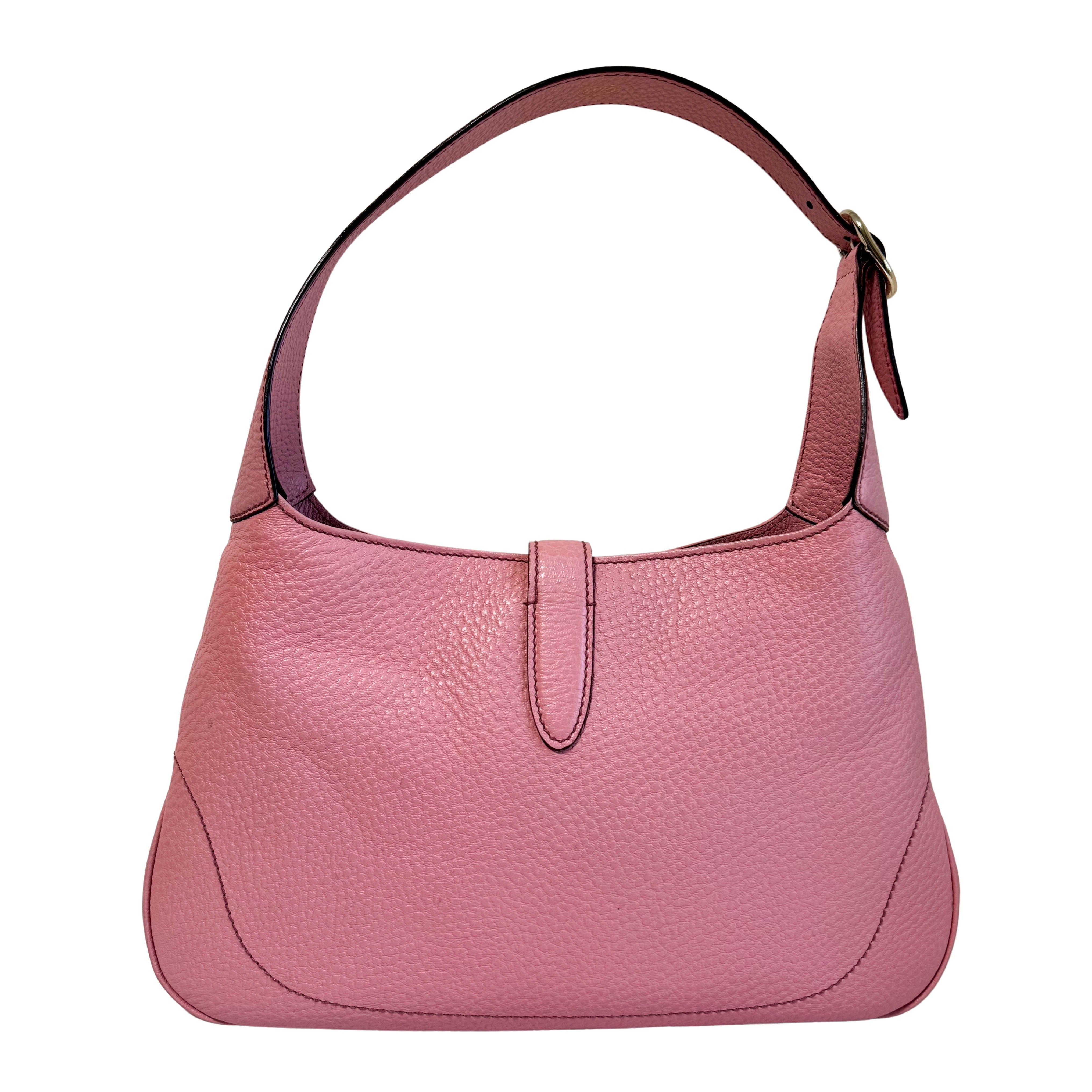 New Jackie Pink Leather Shoulder Bag