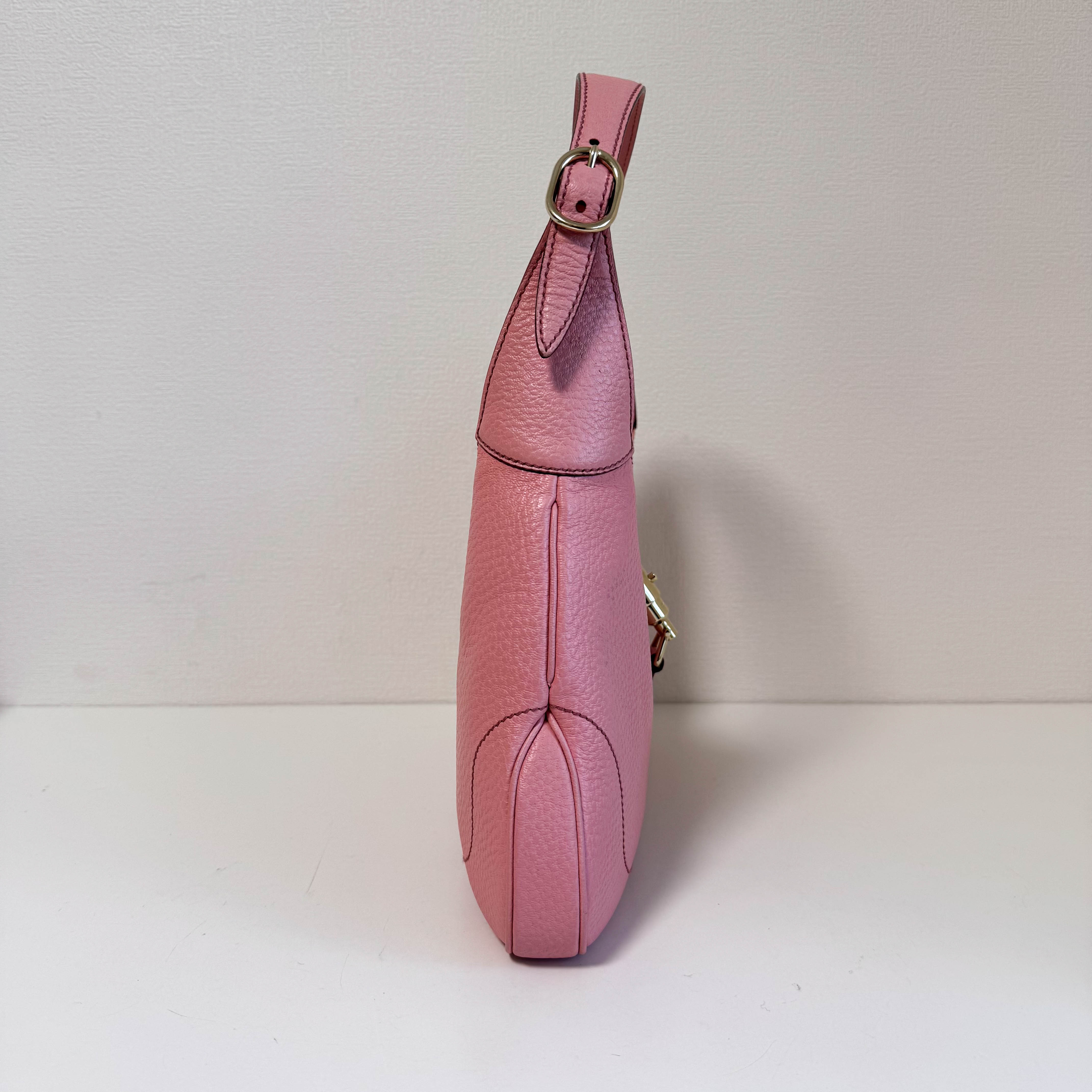 New Jackie Pink Leather Shoulder Bag