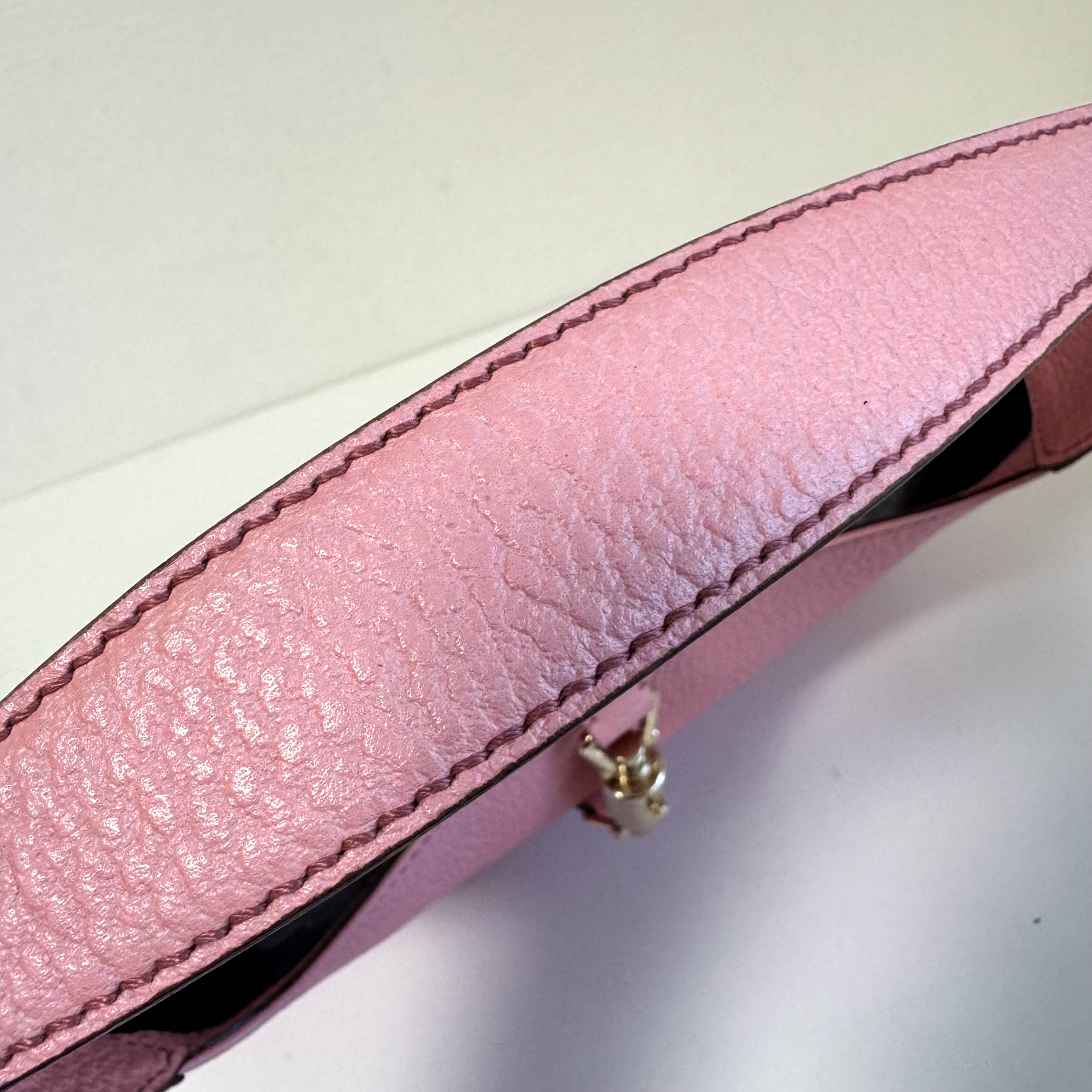 New Jackie Pink Leather Shoulder Bag