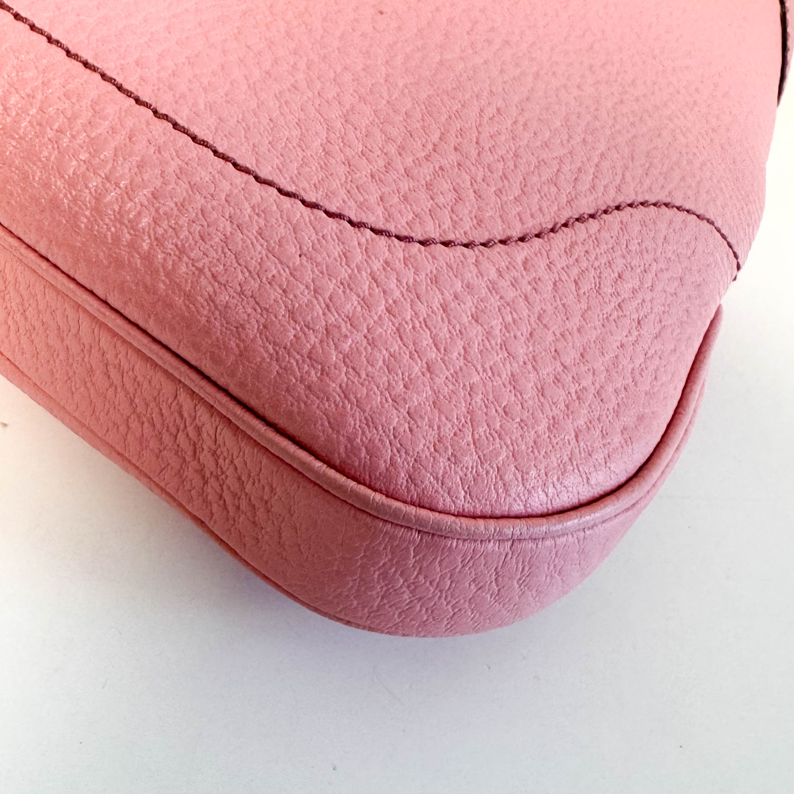 New Jackie Pink Leather Shoulder Bag