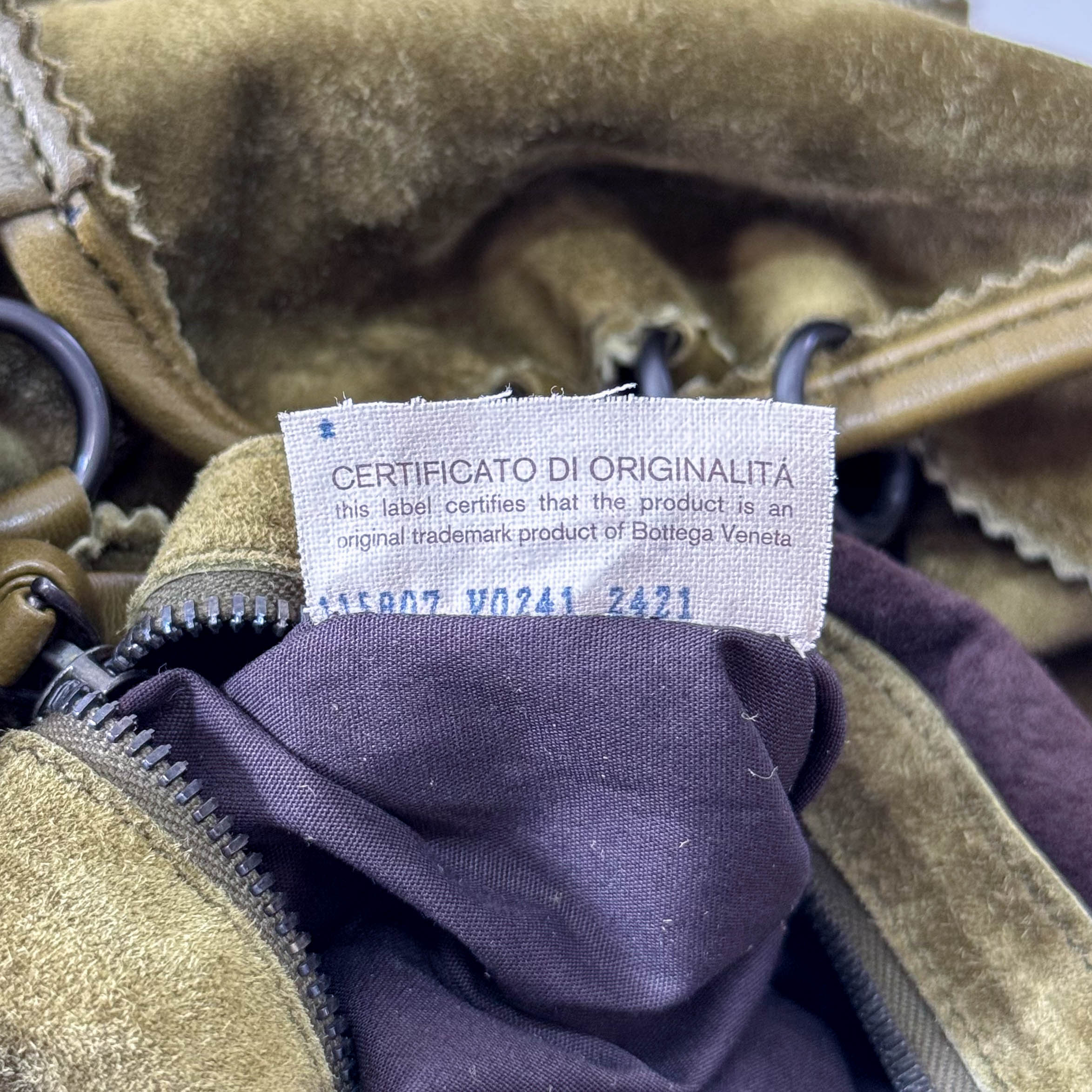 Green Suede Hobo Shoulder Bag